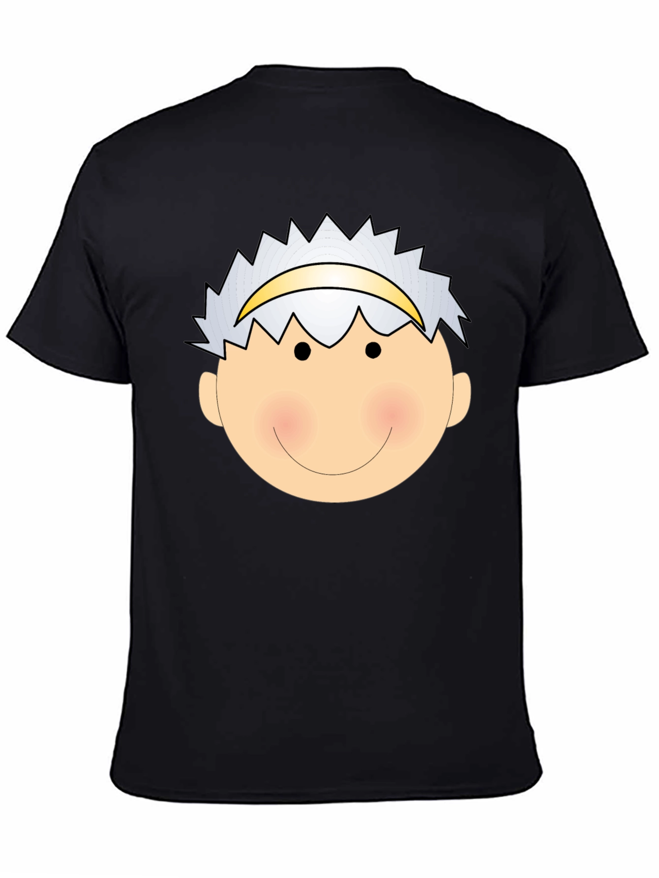 Angel Face Graphic Tee - Black Cotton T-Shirt