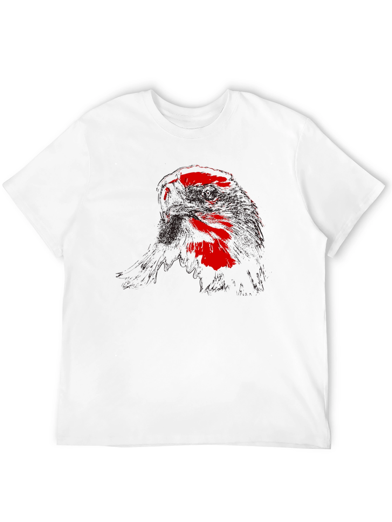 Red Eagle Graphic Black T-Shirt