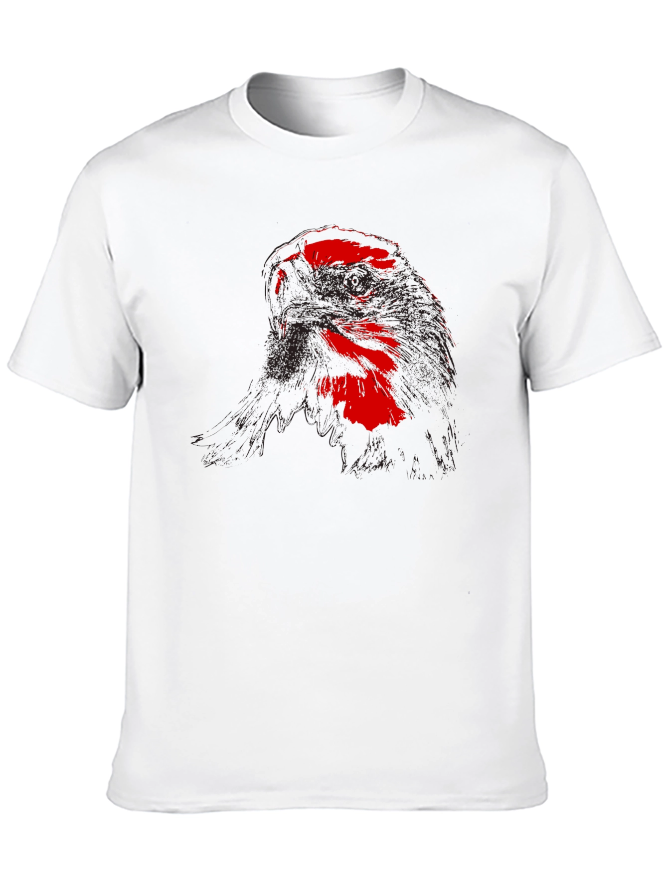 Red Eagle Graphic Black T-Shirt