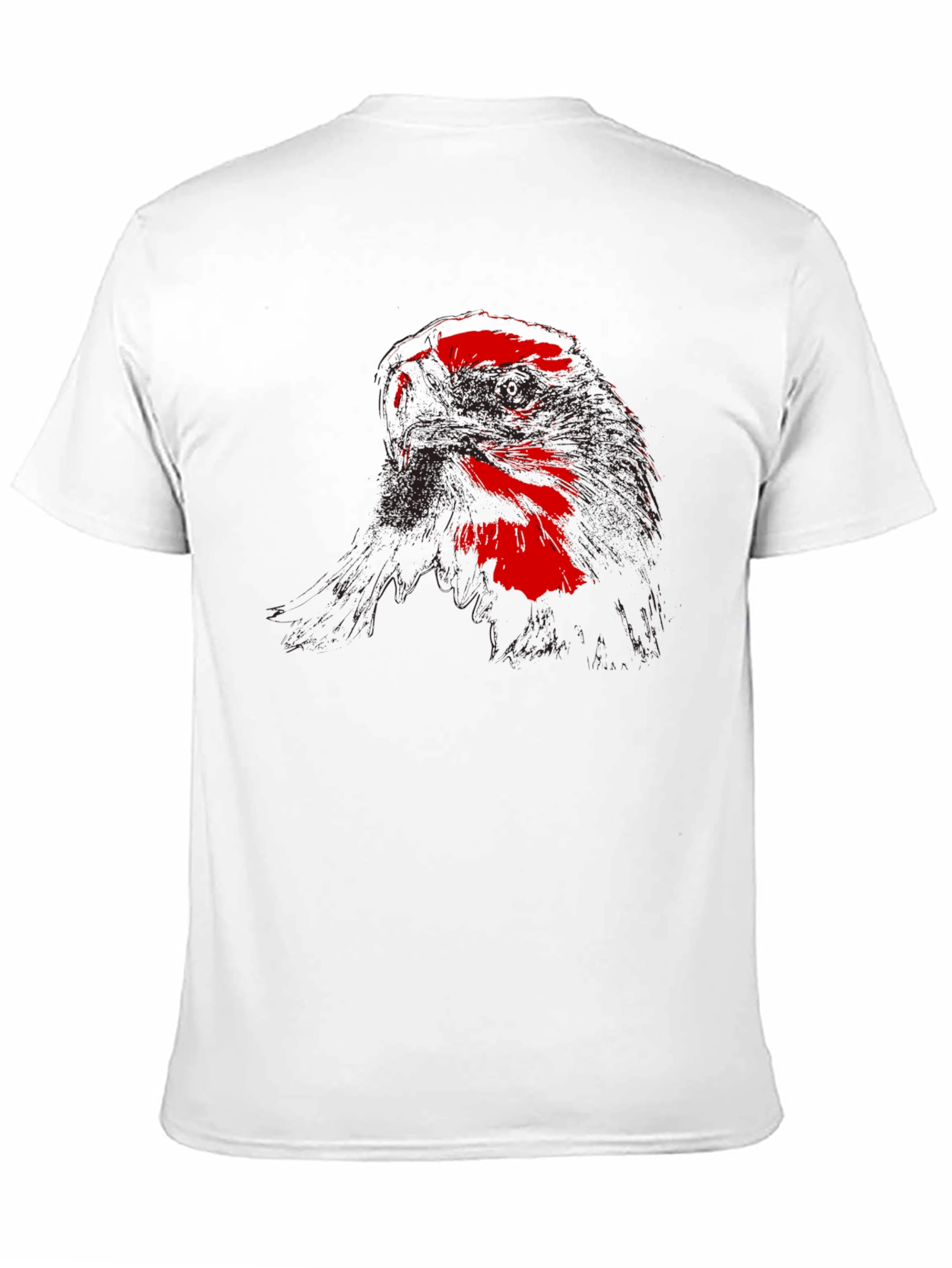 Red Eagle Graphic Black T-Shirt