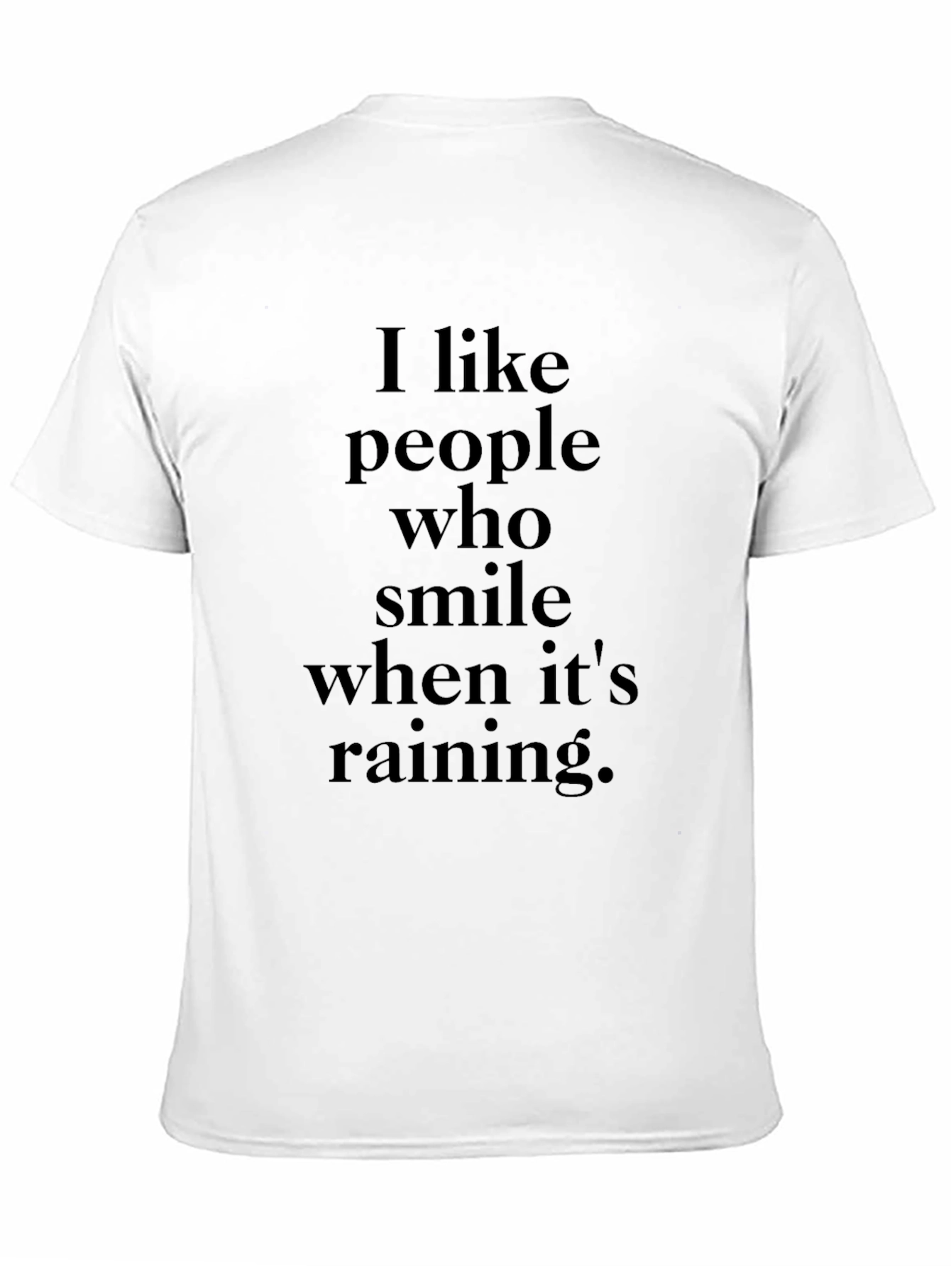 Smile in the Rain T-Shirt - Black