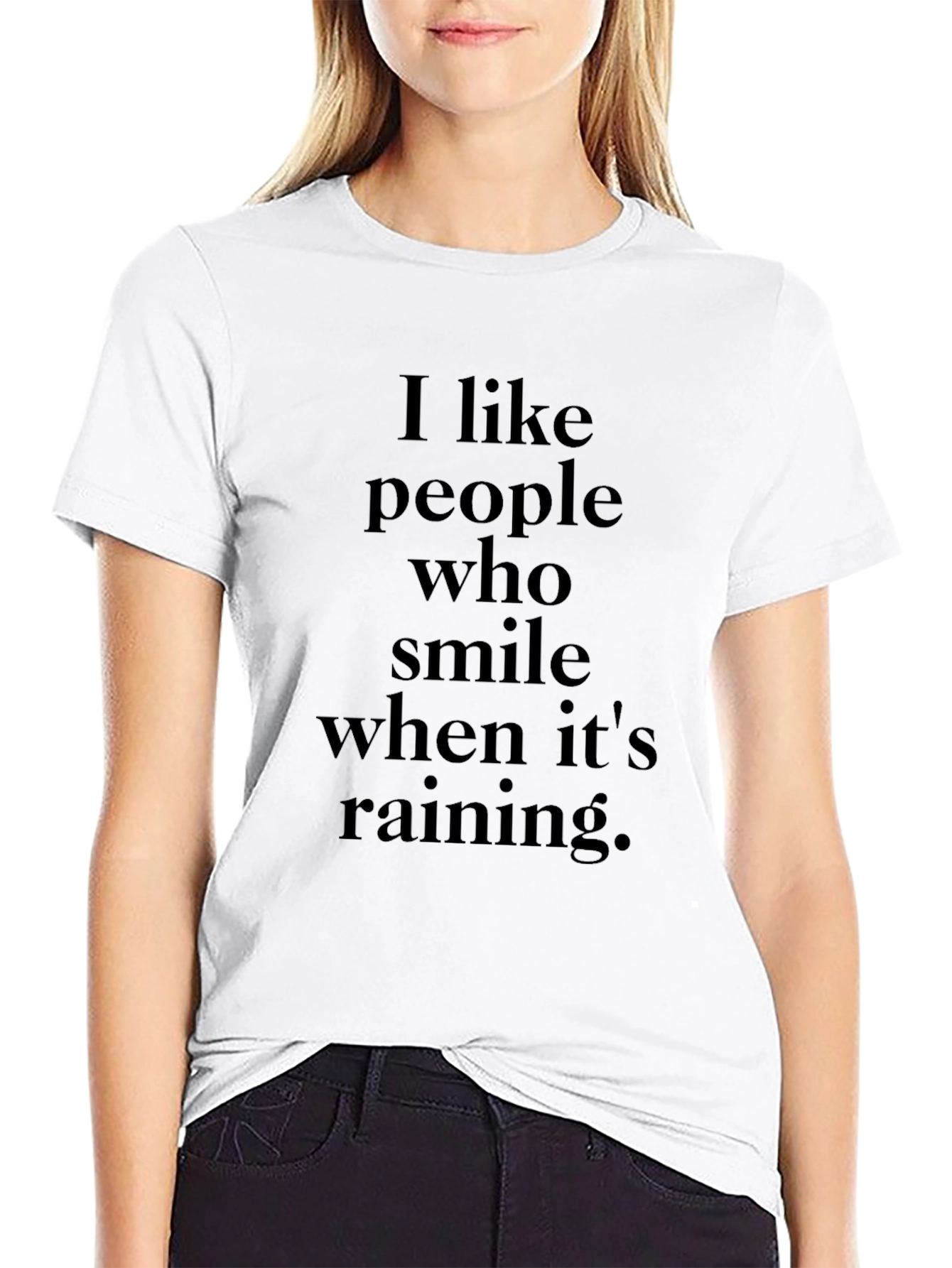 Smile in the Rain T-Shirt - Black
