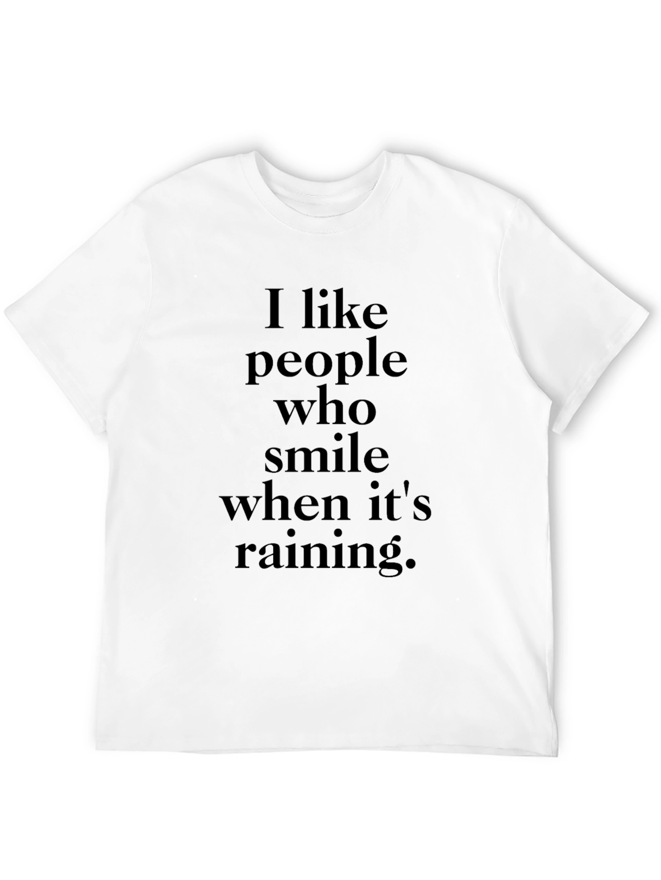 Smile in the Rain T-Shirt - Black