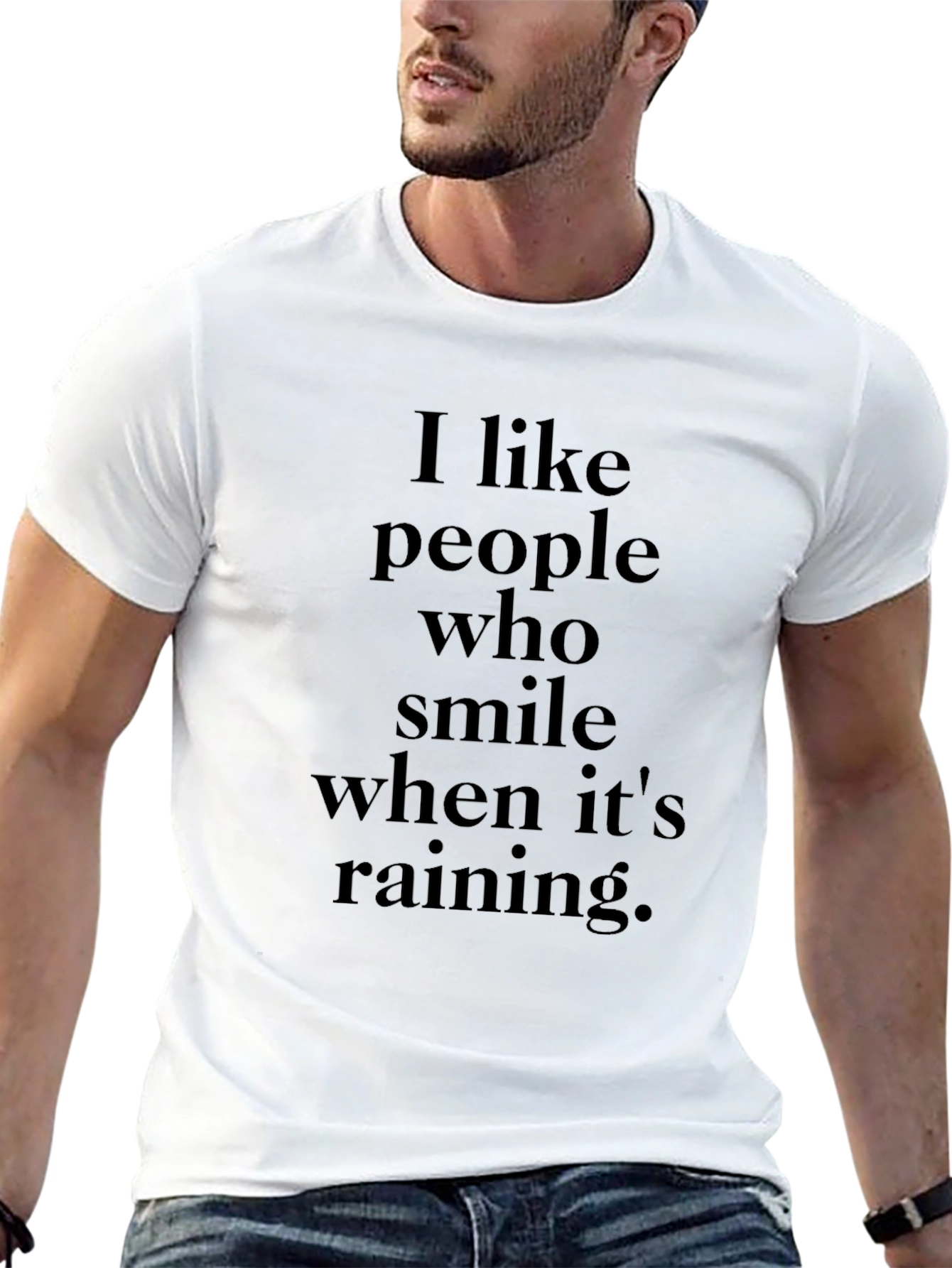Smile in the Rain T-Shirt - Black