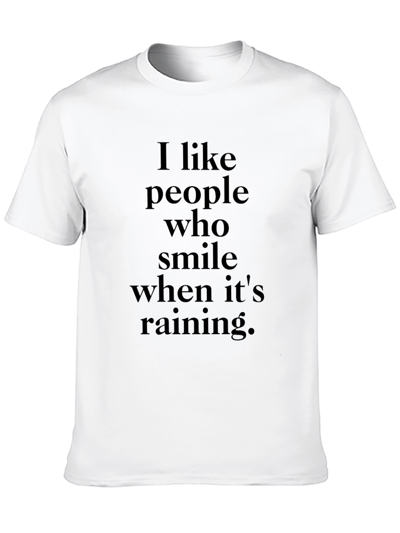 Smile in the Rain T-Shirt - Black