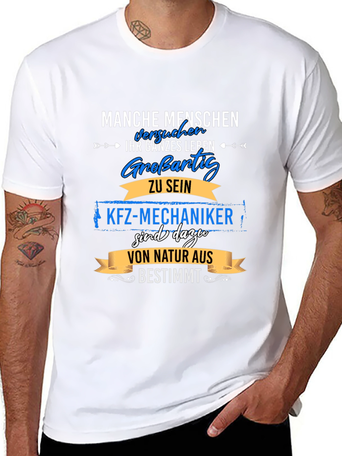 Mens Kfz-Mechaniker Graphic Tee - Great Mechanic Gift