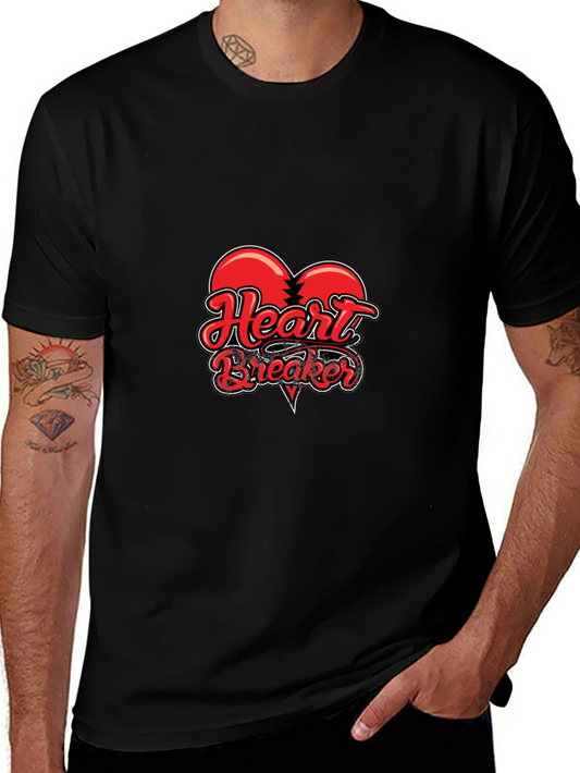 Heartbreaker Graphic Tee - Stylish Black T-Shirt