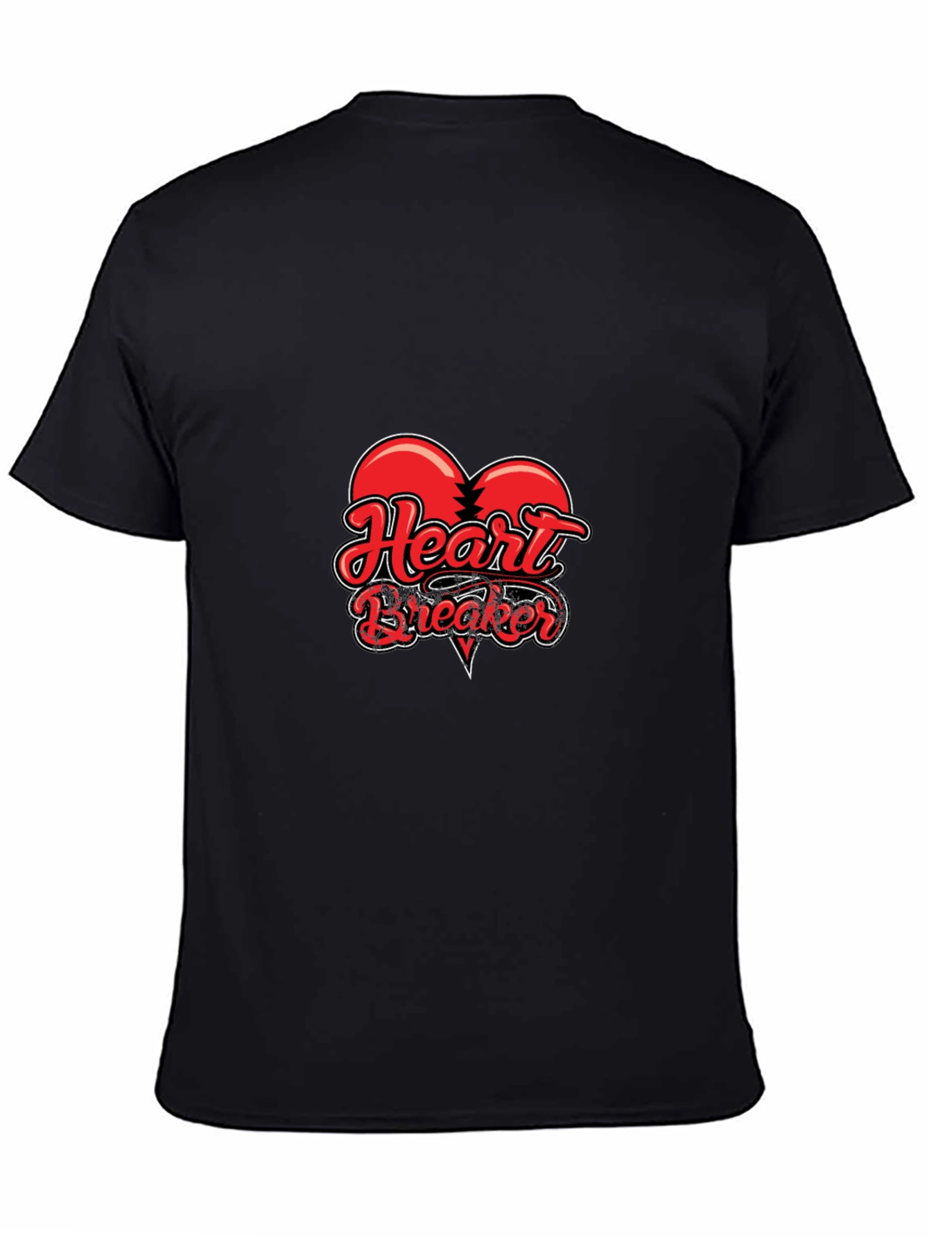 Heartbreaker Graphic Tee - Stylish Black T-Shirt
