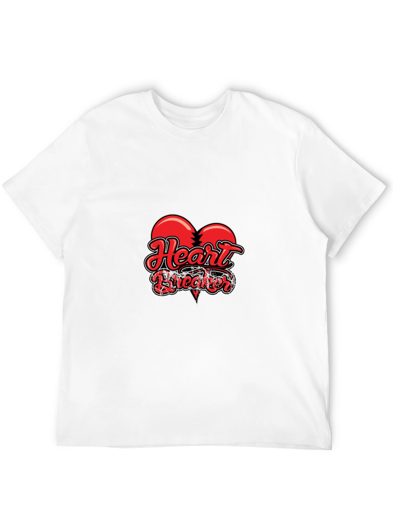 Heartbreaker Graphic Tee - Stylish Black T-Shirt
