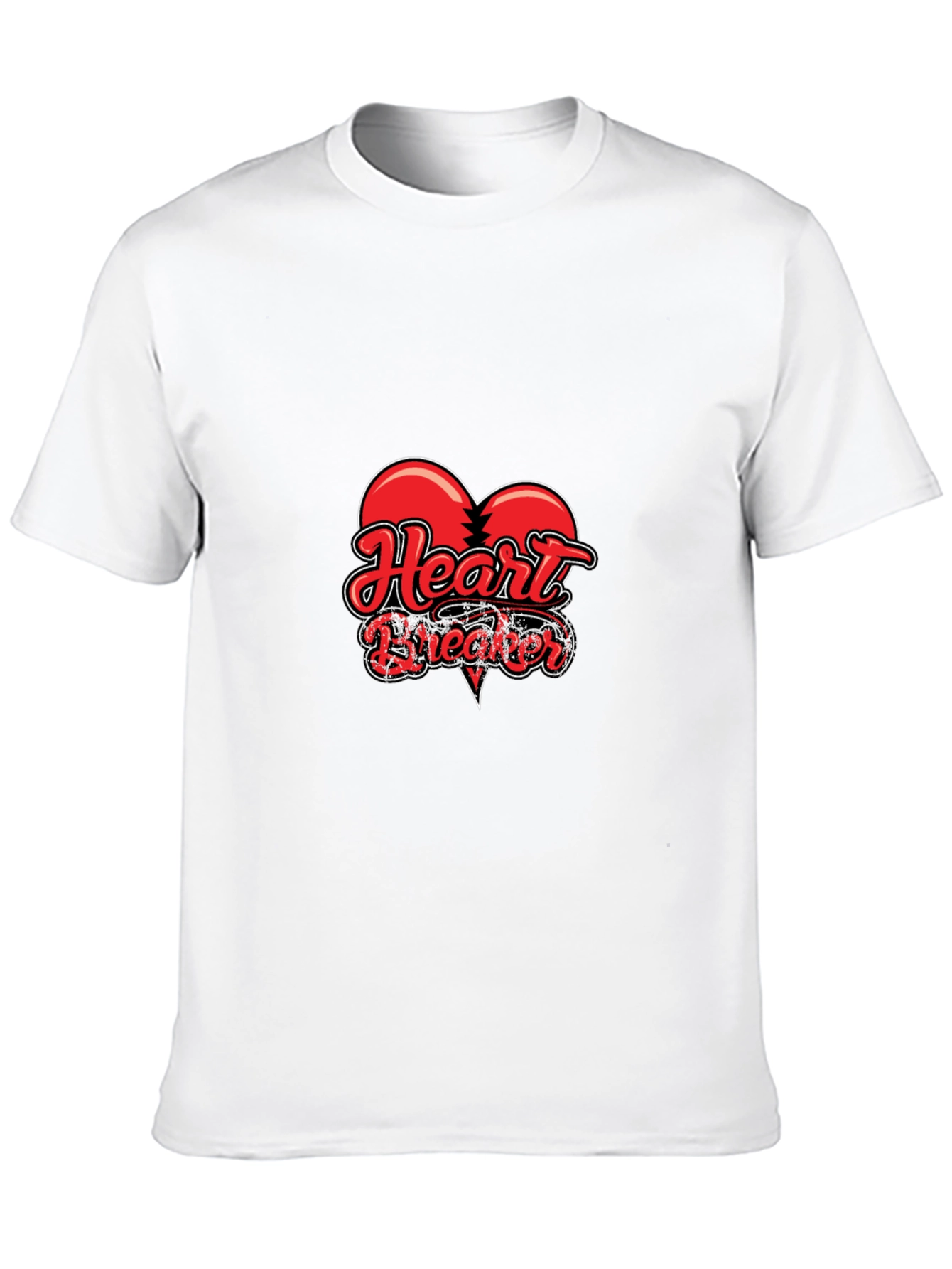 Heartbreaker Graphic Tee - Stylish Black T-Shirt