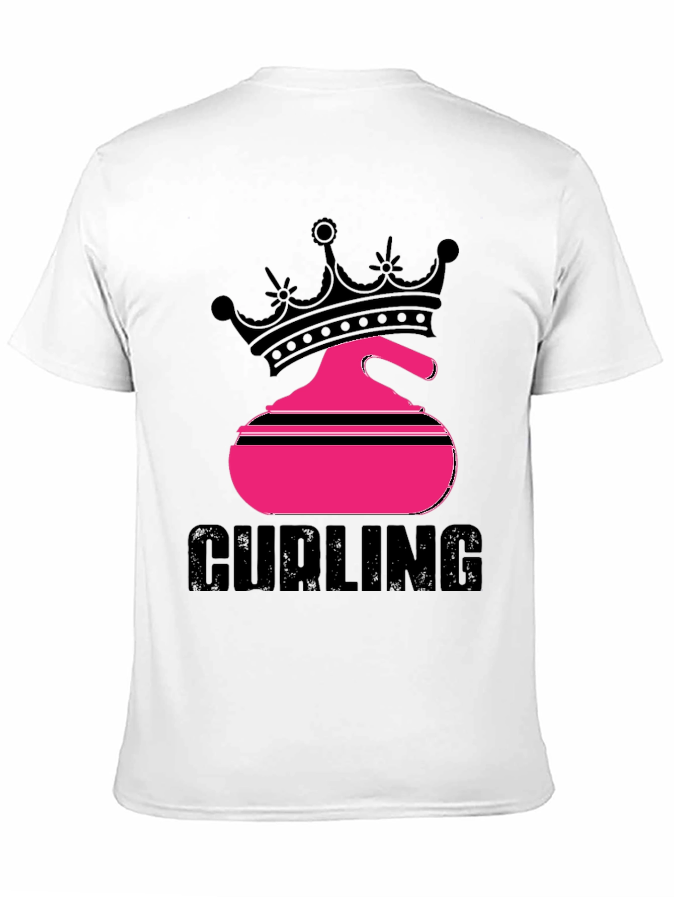 Curling Queen Black T-Shirt