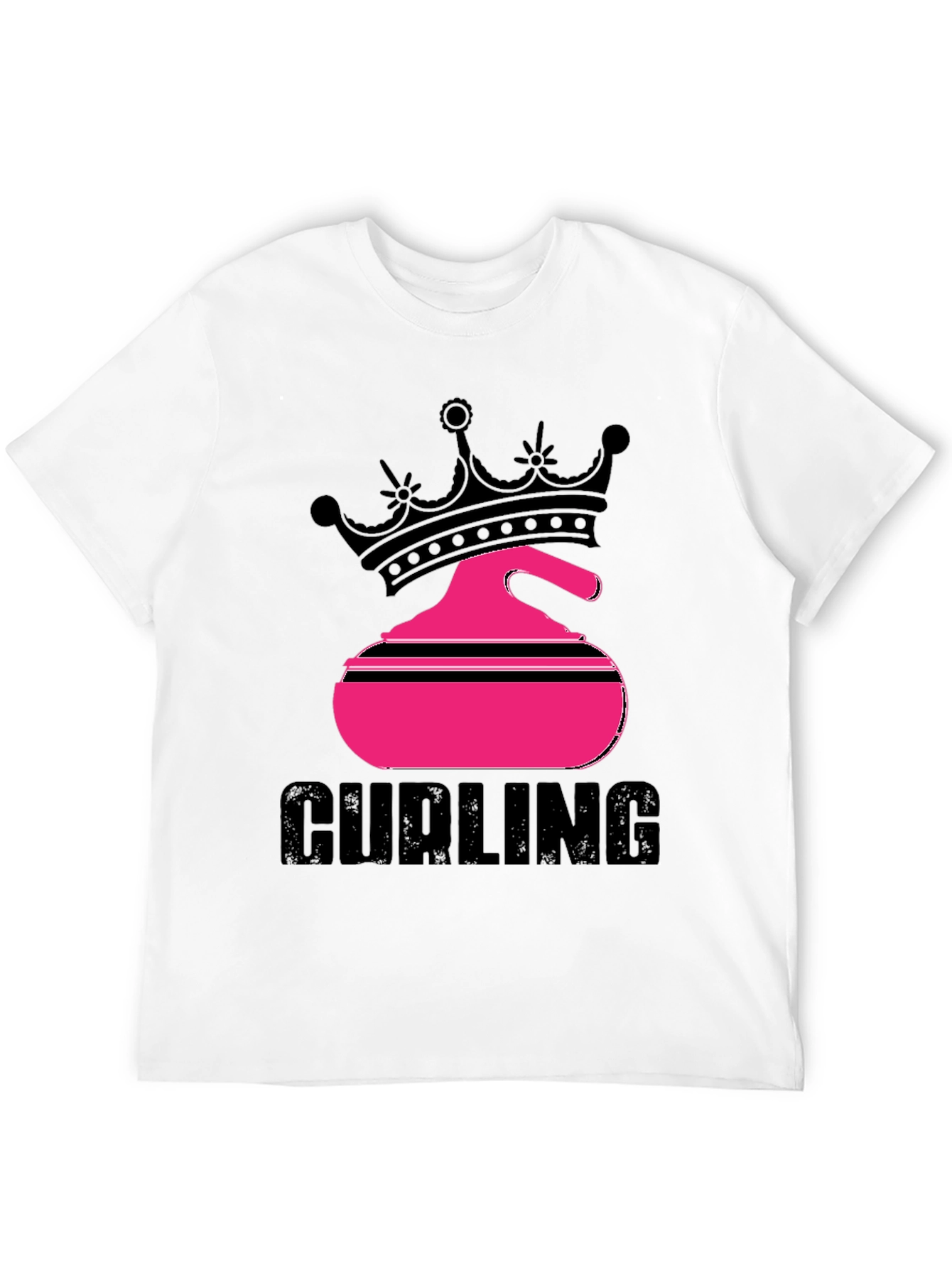 Curling Queen Black T-Shirt