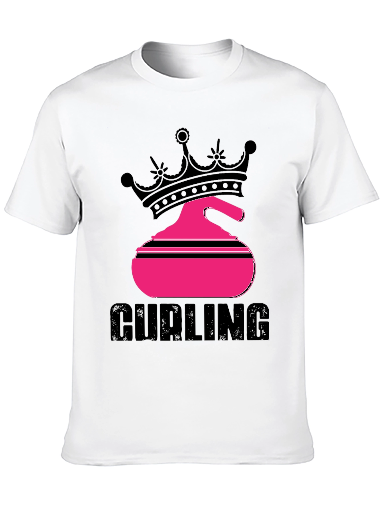 Curling Queen Black T-Shirt