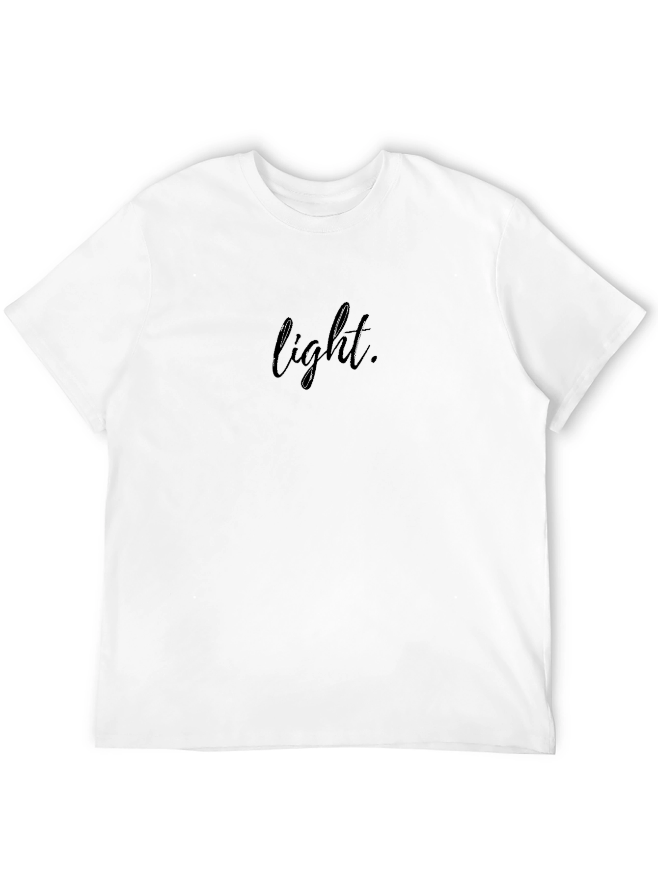 Mens Black Light Graphic T-Shirt