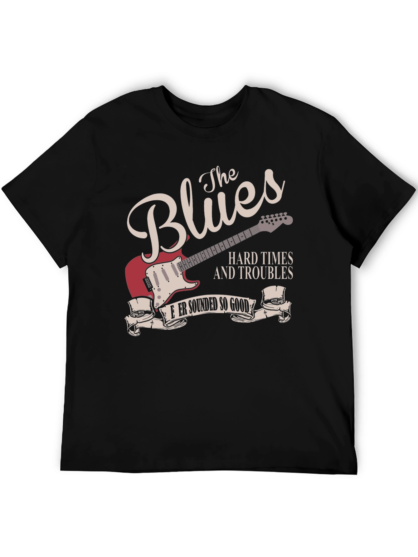 The Blues Music Guitar Graphic T-Shirt