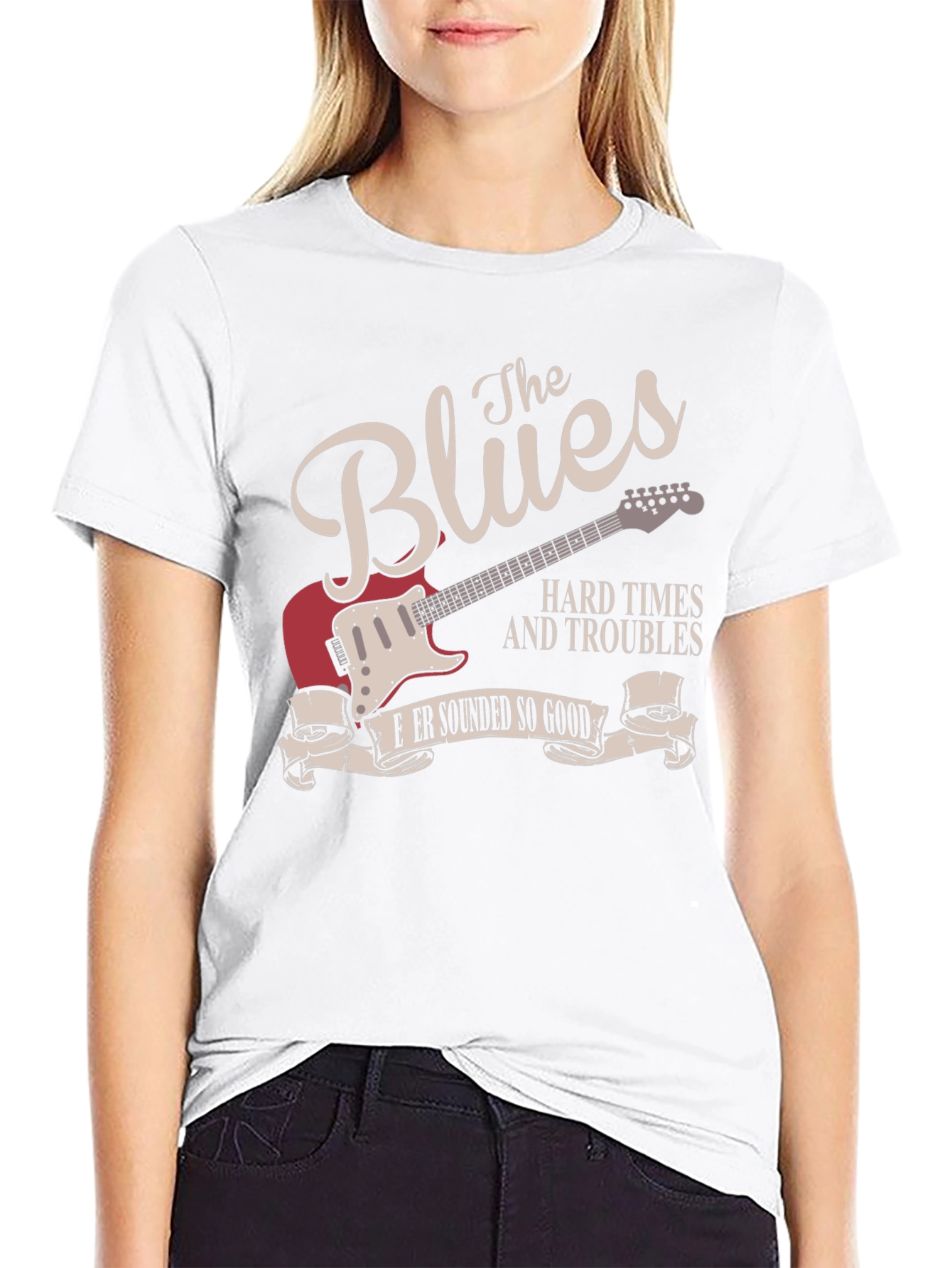 The Blues Music Guitar Graphic T-Shirt