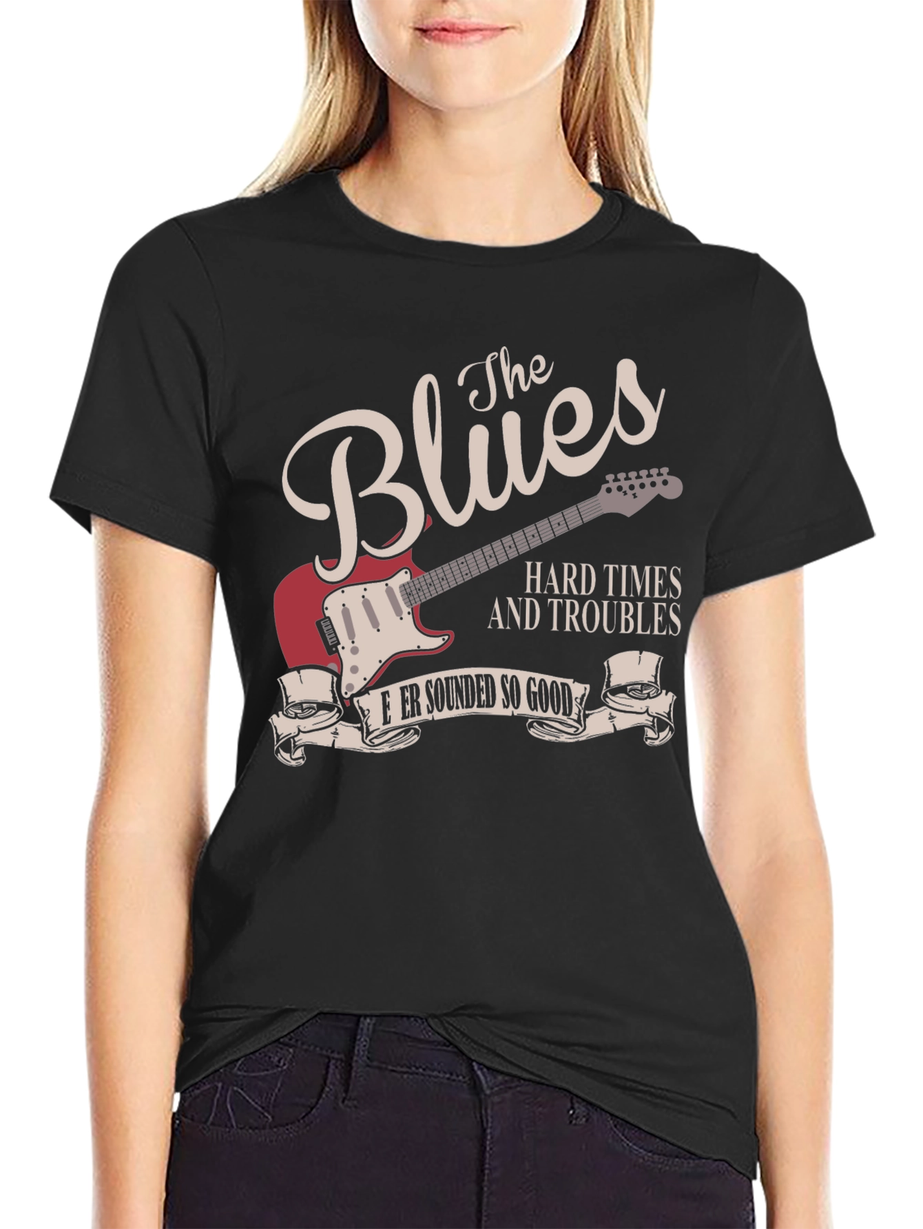 The Blues Music Guitar Graphic T-Shirt