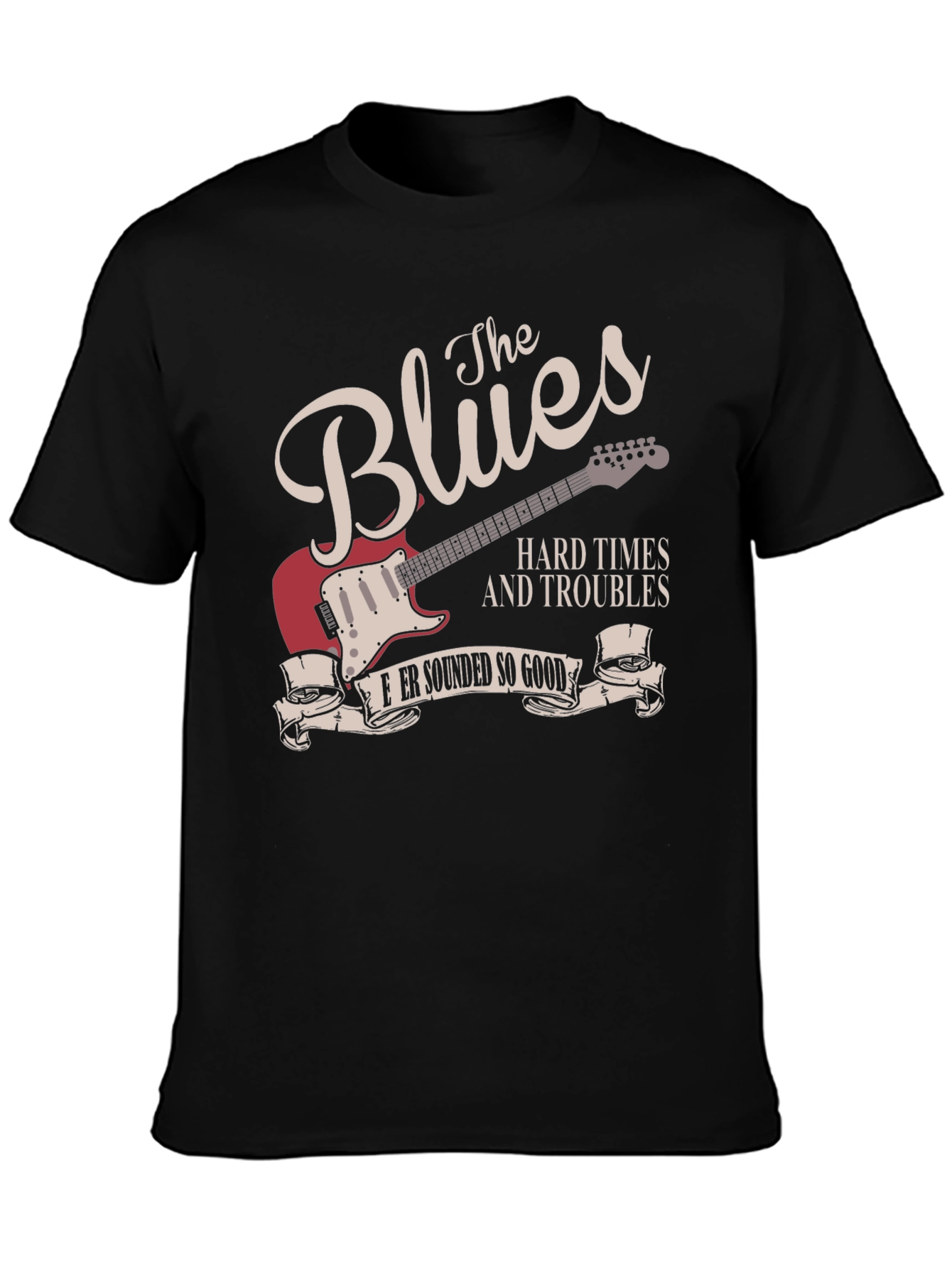 The Blues Music Guitar Graphic T-Shirt