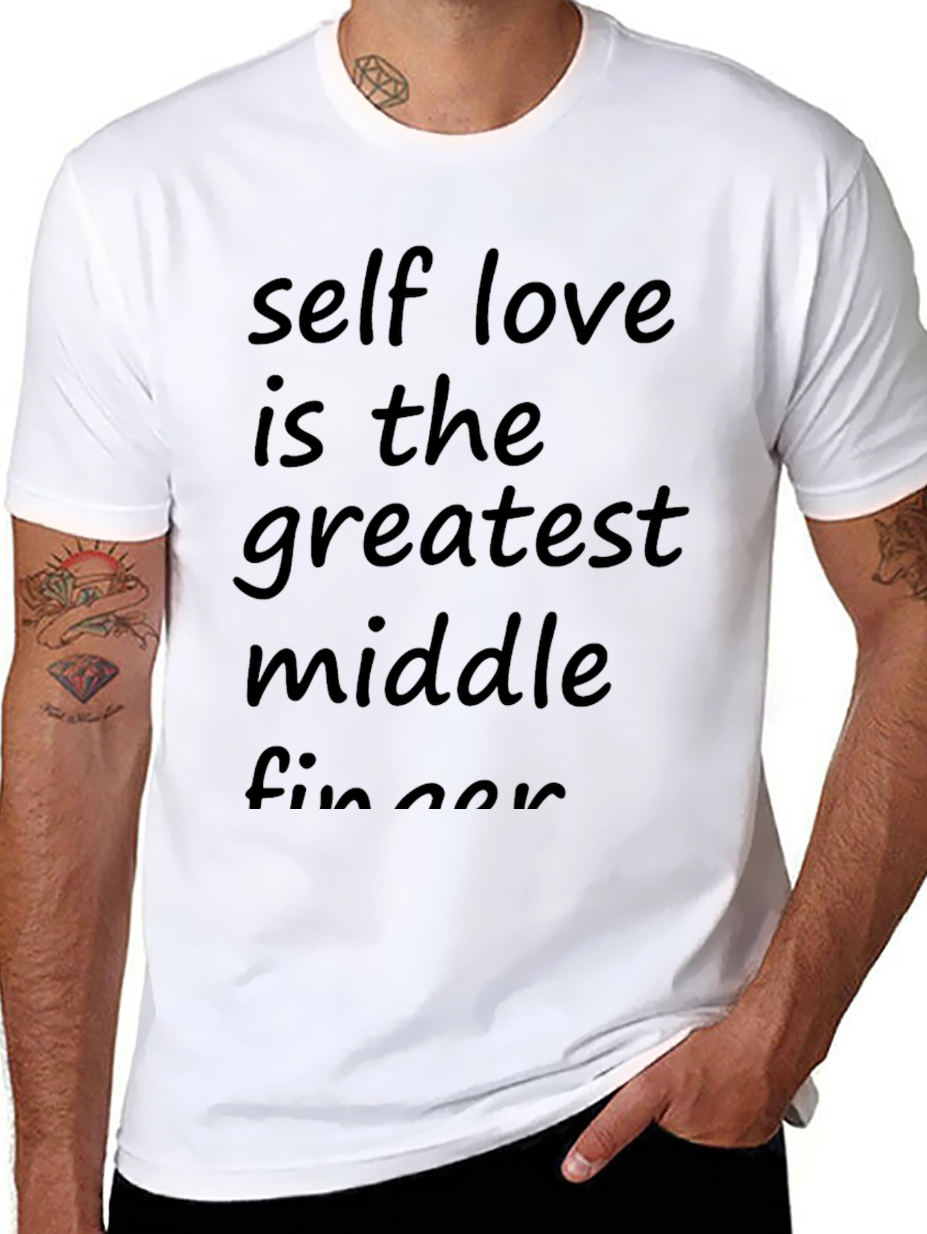 Self Love Statement T-Shirt - Black