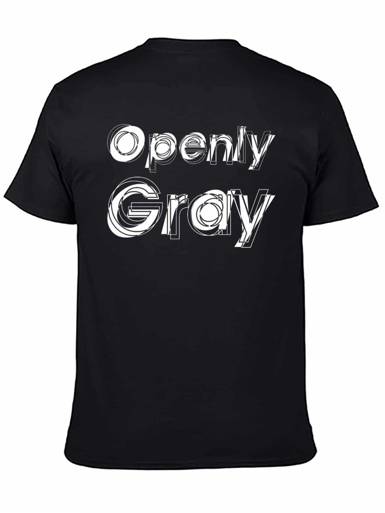 Openly Gray Graphic Tee - Modern Design Soft Fabric