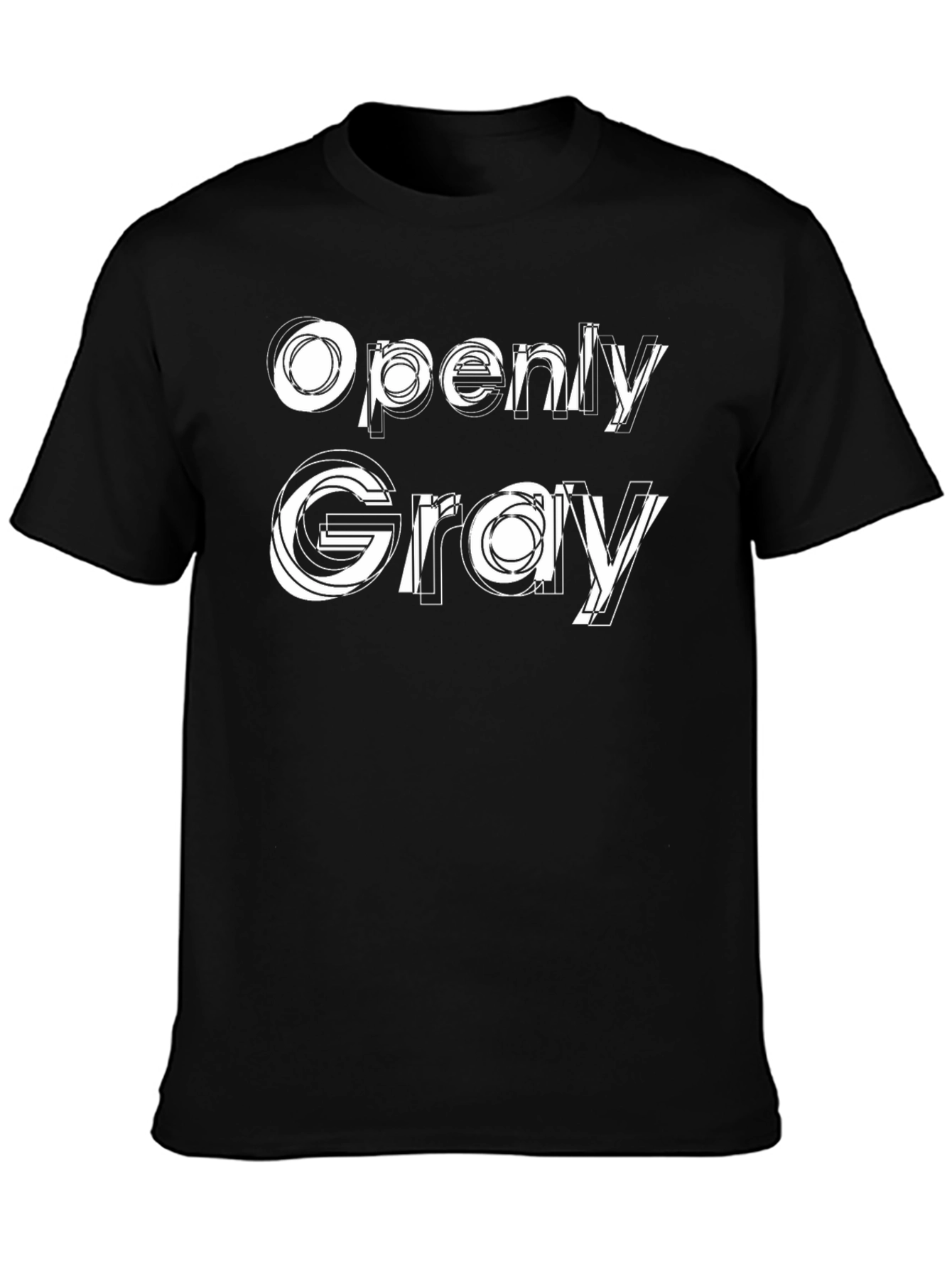 Openly Gray Graphic Tee - Modern Design Soft Fabric