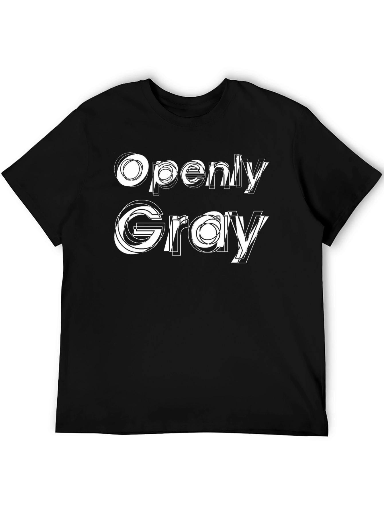 Openly Gray Graphic Tee - Modern Design Soft Fabric