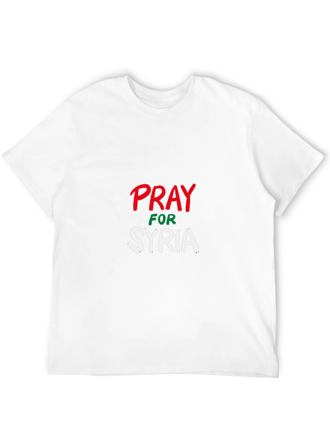 Pray for Syria T-Shirt - Solid Black Tee