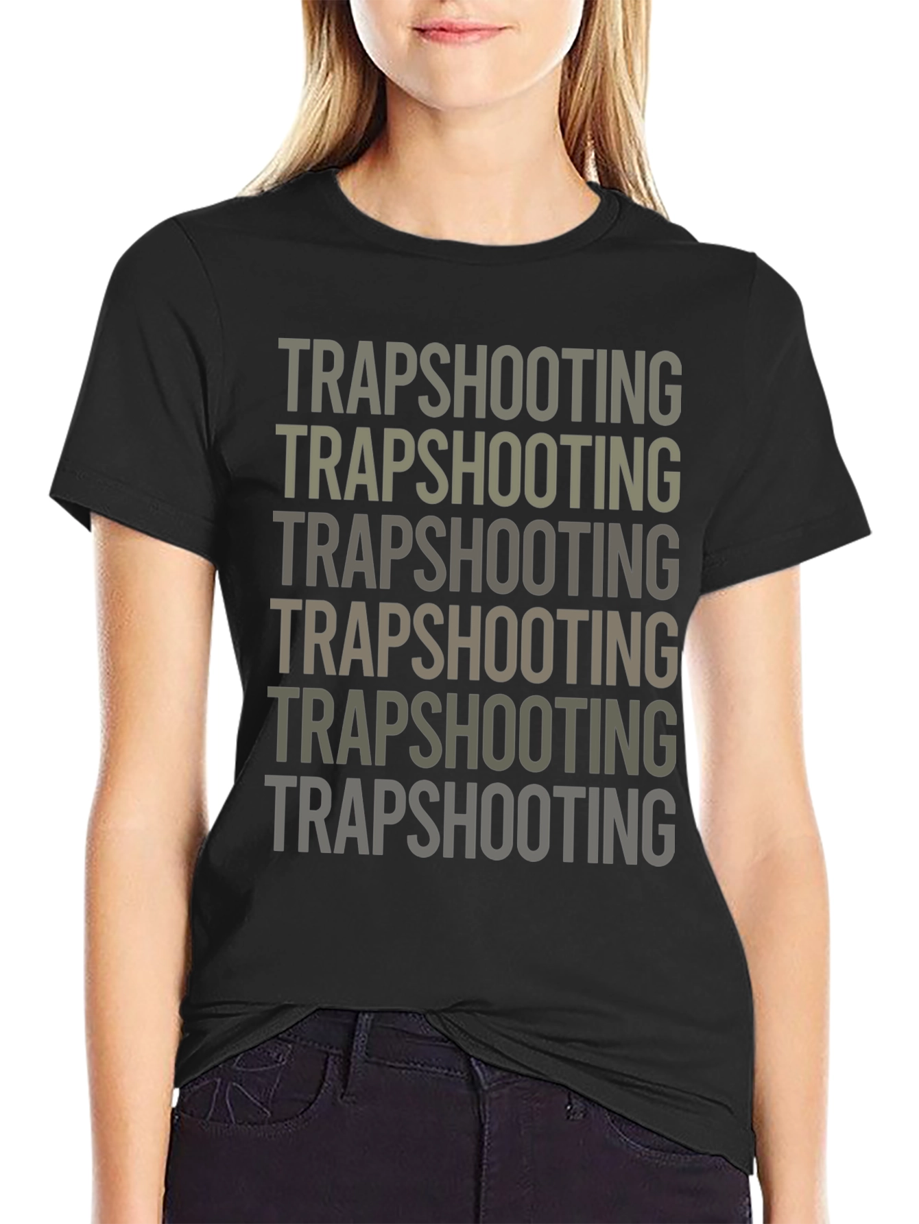Trapshooting Graphic Print T-Shirt