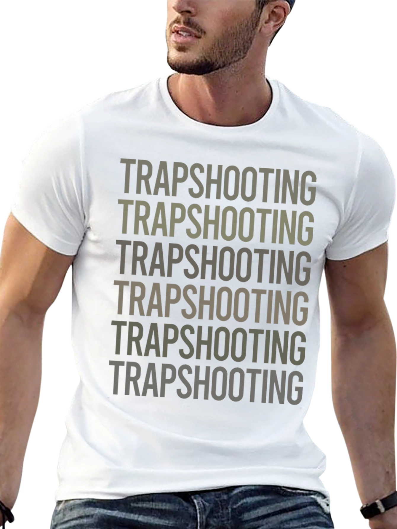 Trapshooting Graphic Print T-Shirt