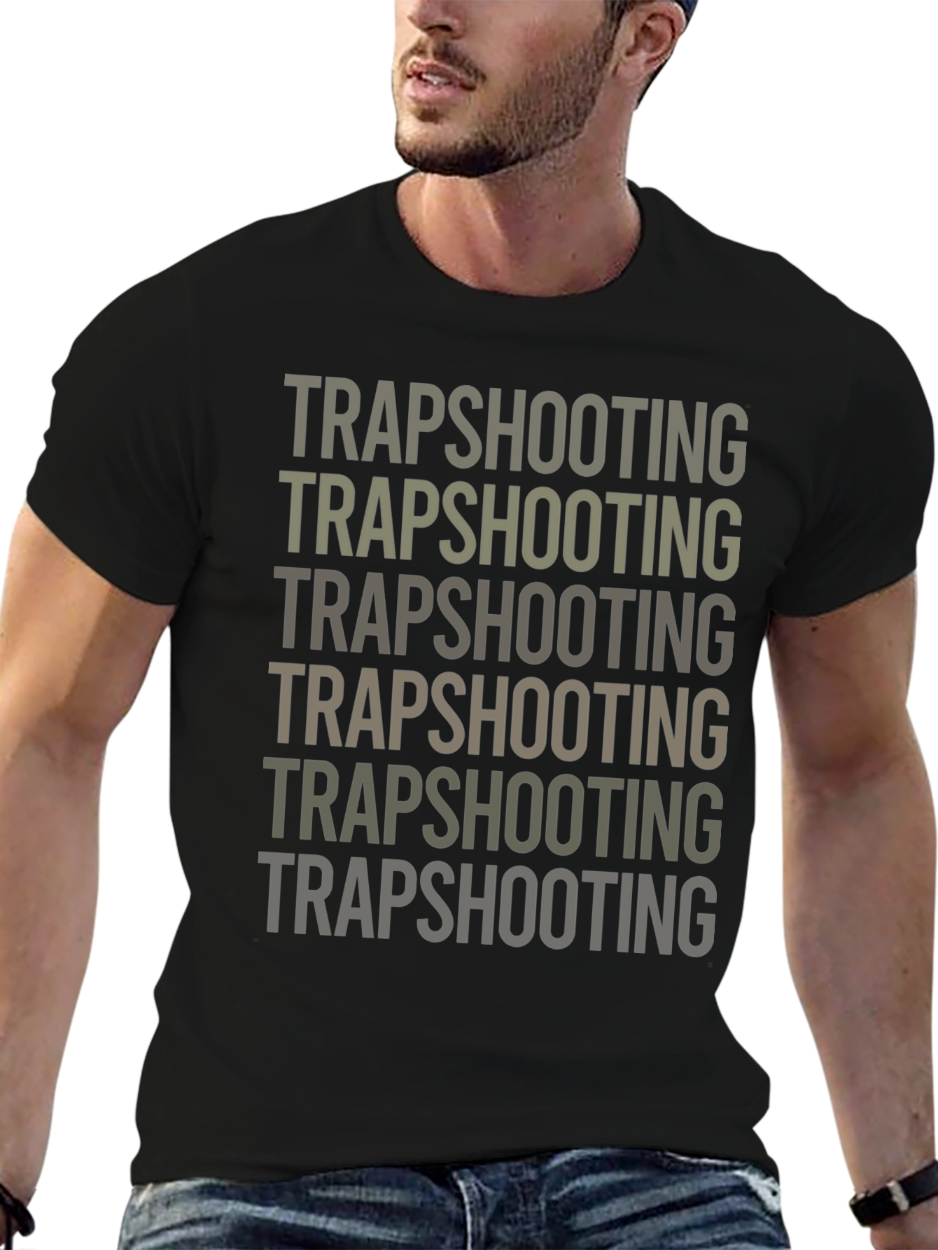 Trapshooting Graphic Print T-Shirt