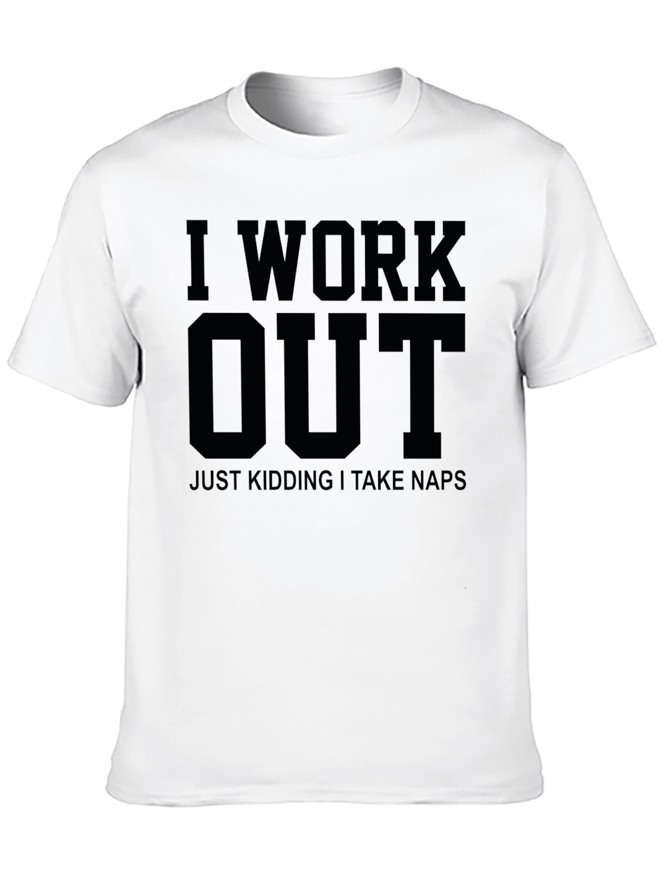 Funny I Work Out Kidding Naps Black T-Shirt