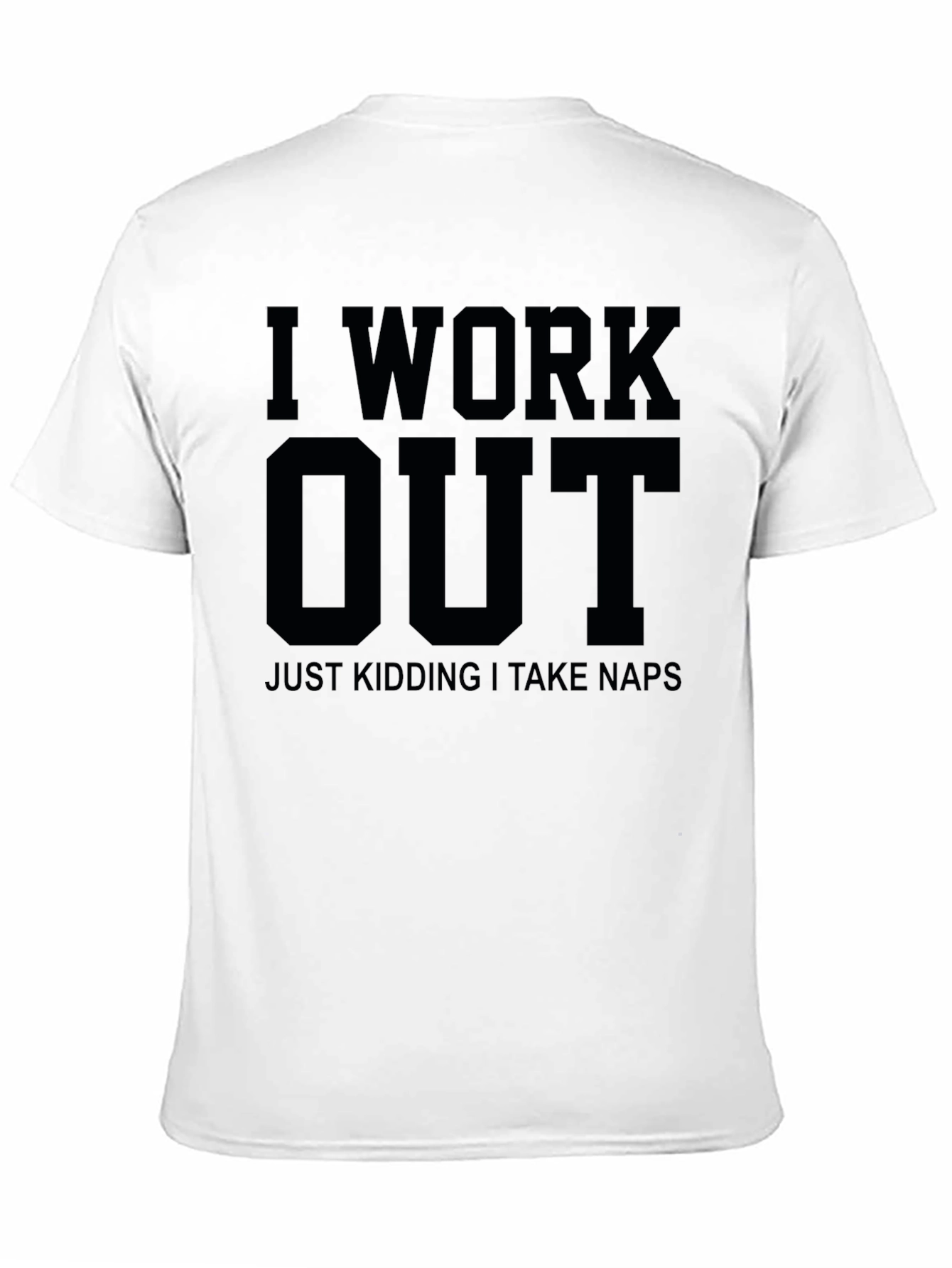 Funny I Work Out Kidding Naps Black T-Shirt