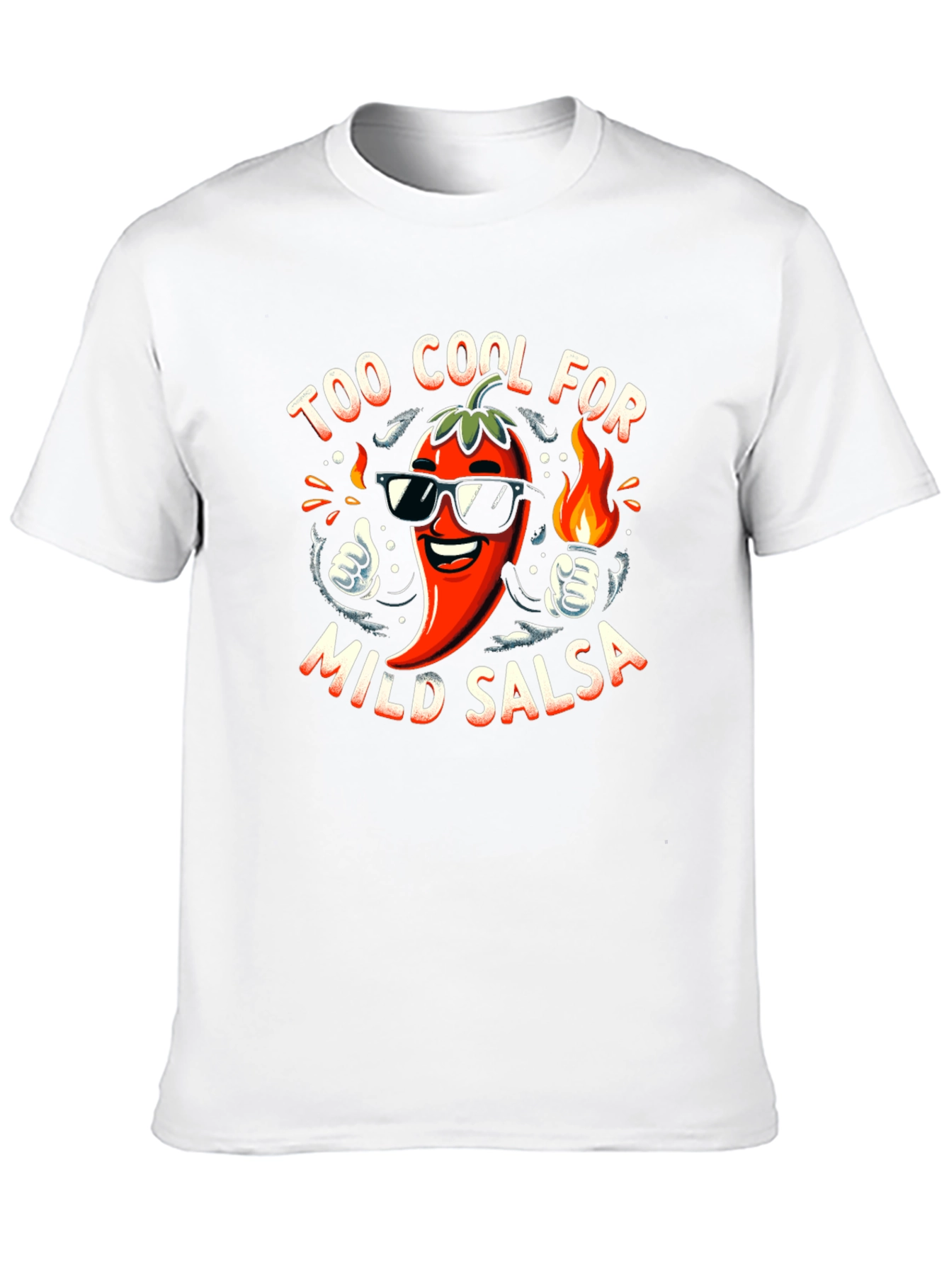 Too Cool For Mild Salsa Black Graphic Tee