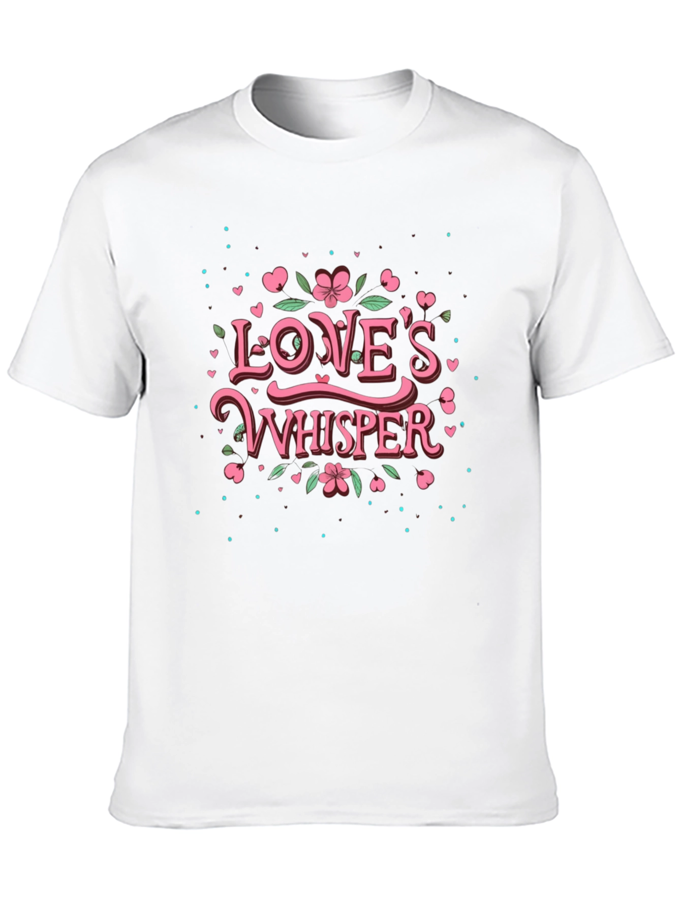 Loves Whisper Graphic T-Shirt - Black