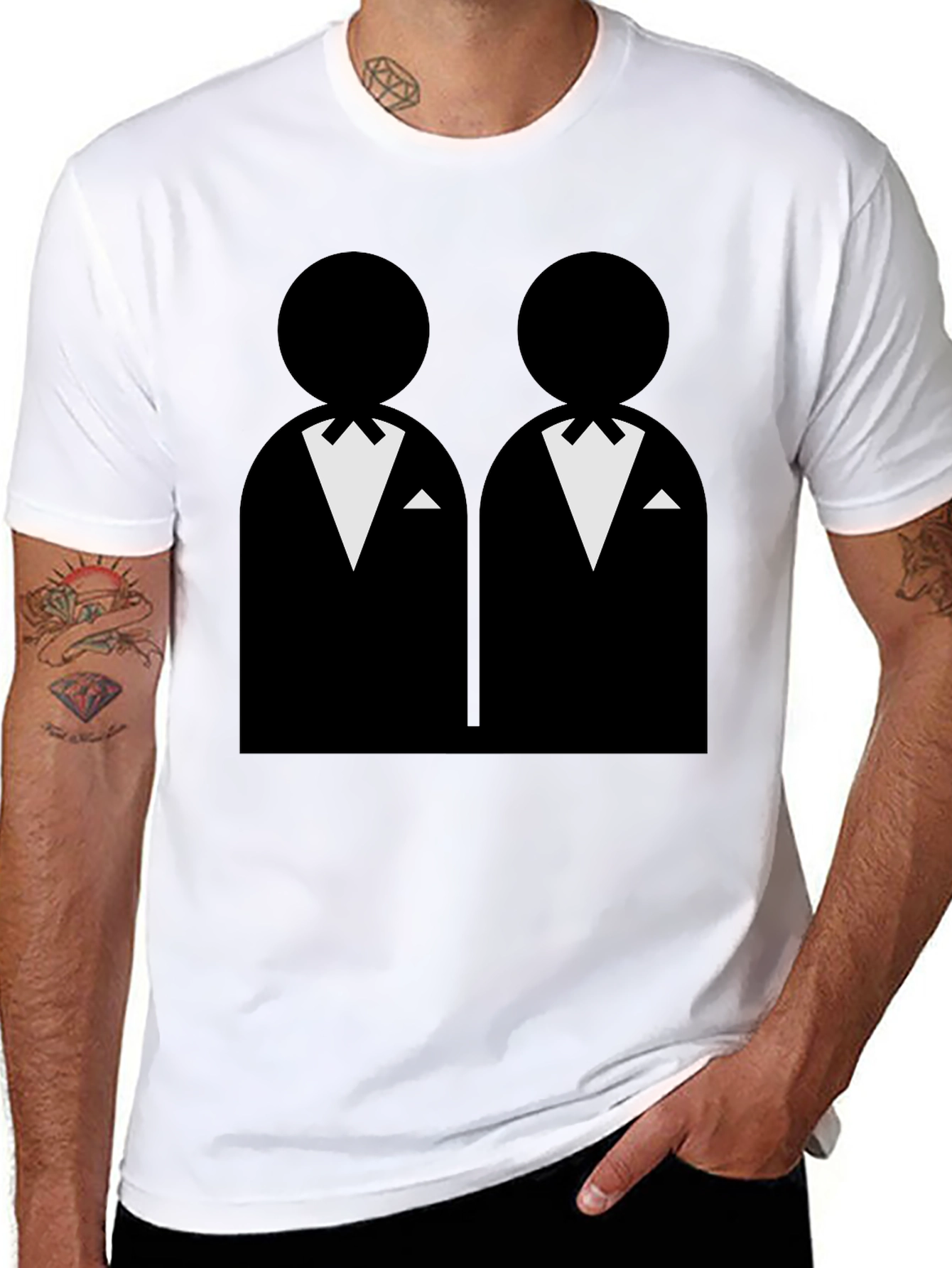 Gay Groom Black T-Shirt