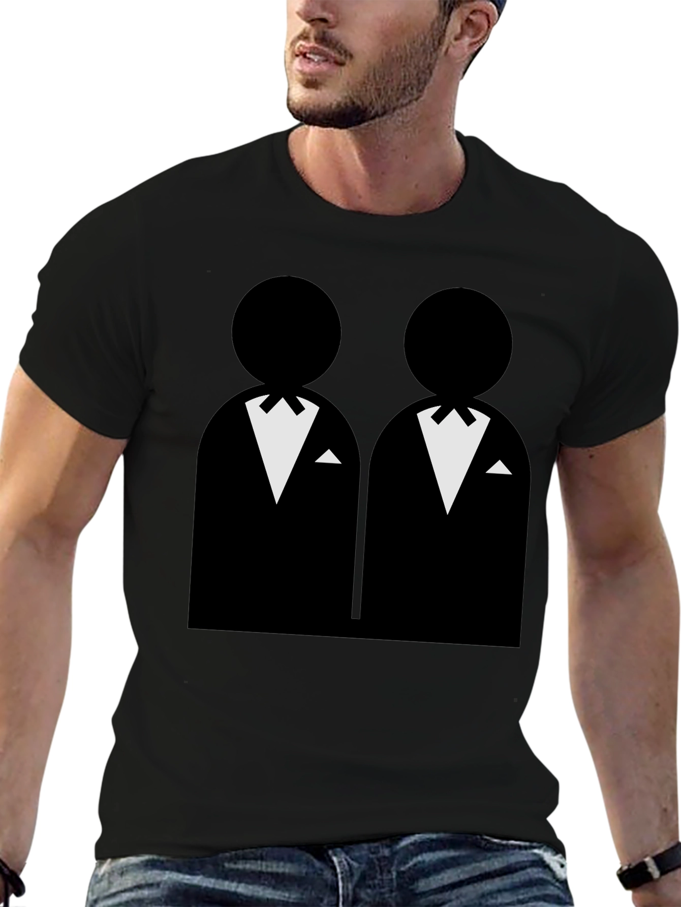 Gay Groom Black T-Shirt
