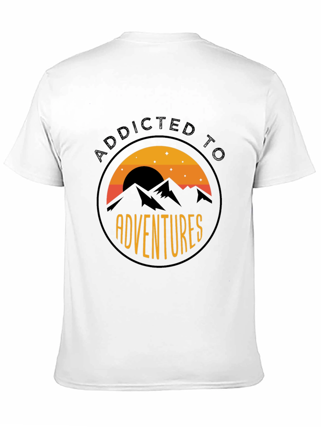 Addicted to Adventures Graphic Tee - Black