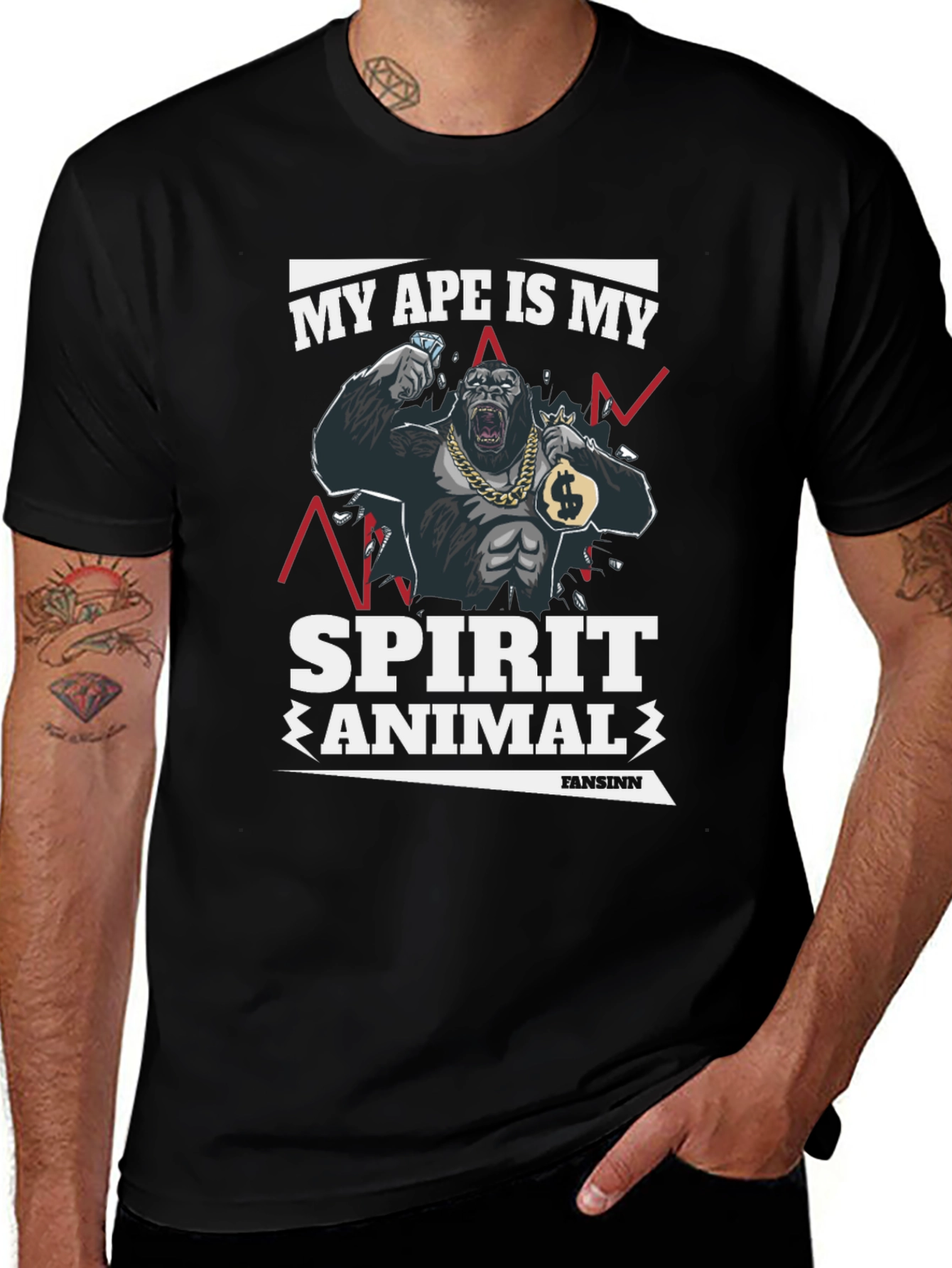 My Ape Is My Spirit Animal Graphic T-Shirt