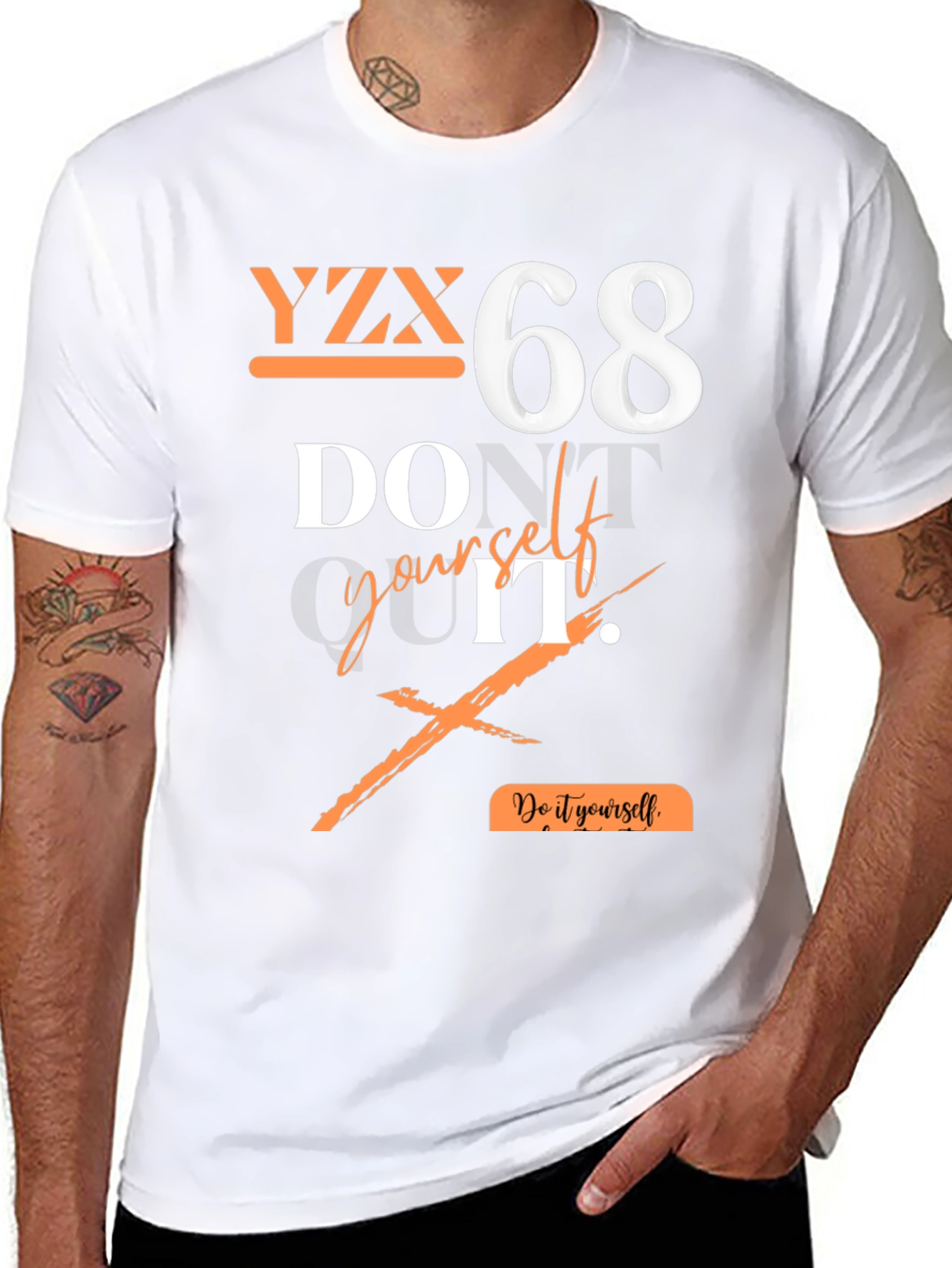 YZX 68 Graphic Print T-Shirt - Do It Yourself