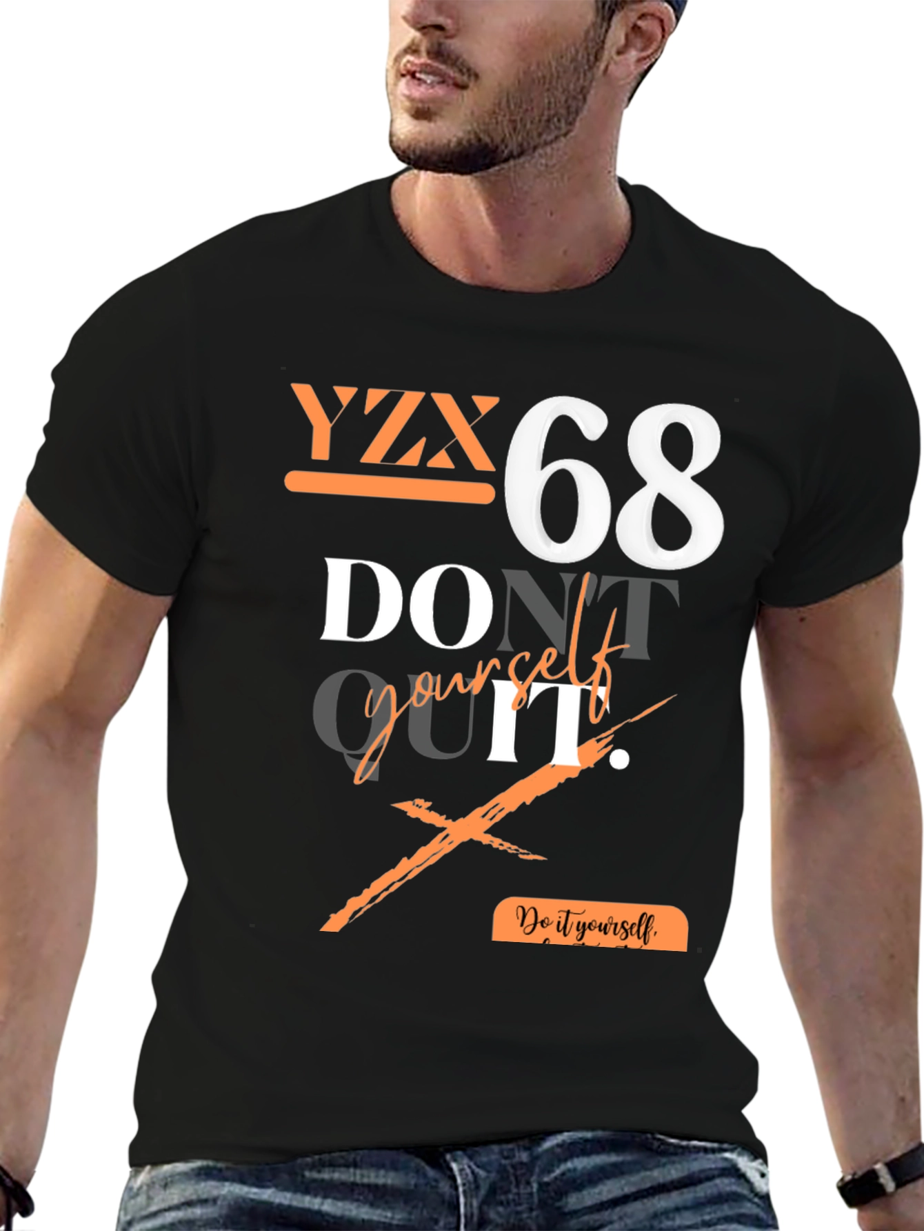 YZX 68 Graphic Print T-Shirt - Do It Yourself