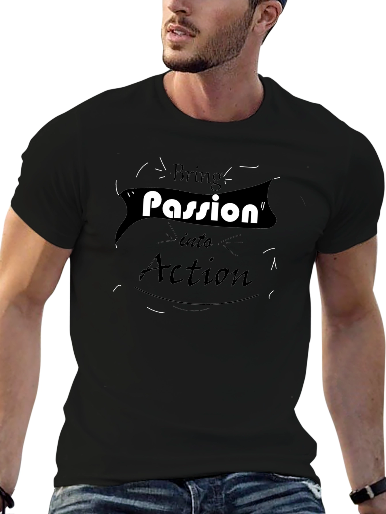 Passion Into Action Graphic Tee - Casual Wear