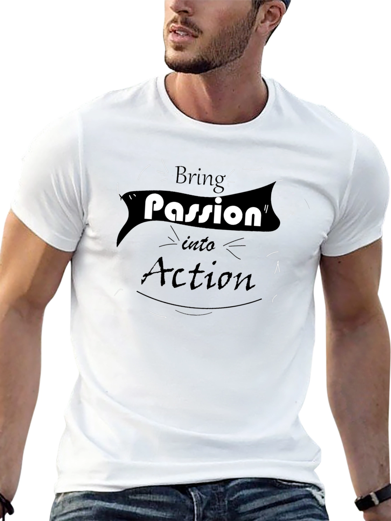 Passion Into Action Graphic Tee - Casual Wear