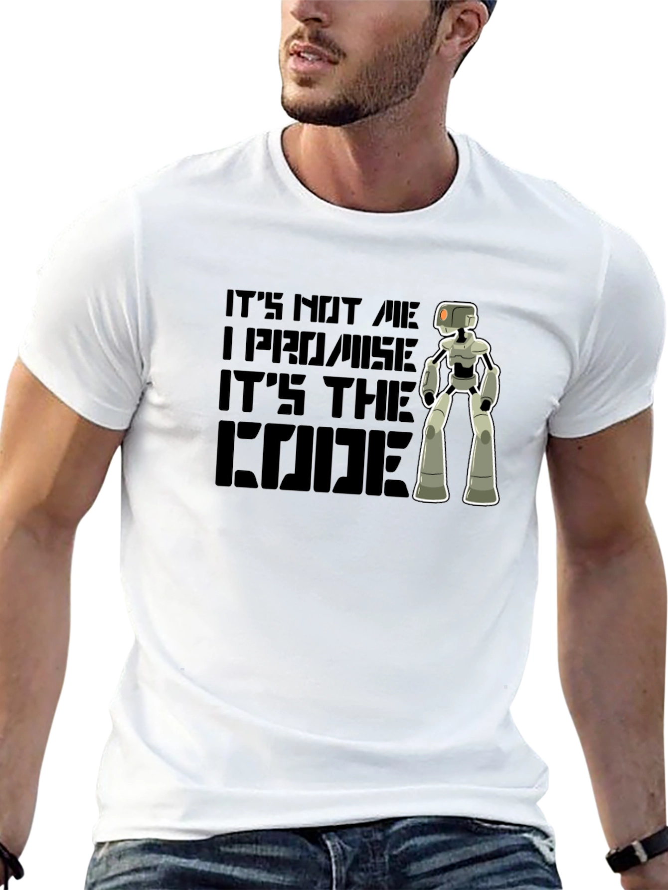 Its The Code Robot Graphic T-Shirt