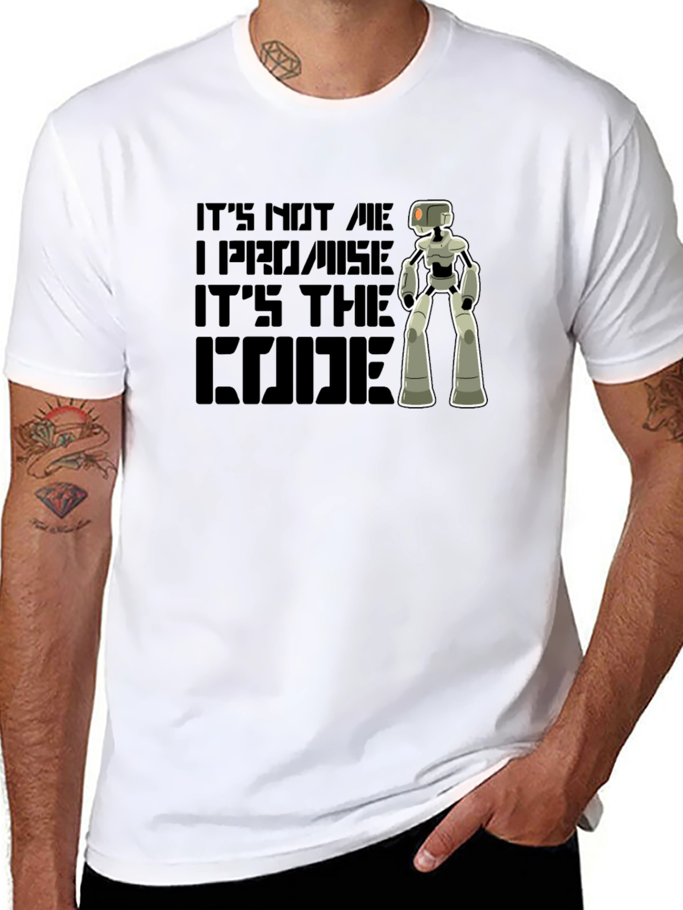 Its The Code Robot Graphic T-Shirt