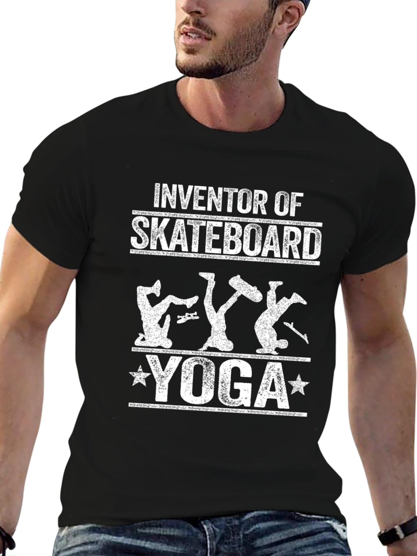 Inventor of Skateboard Yoga Graphic Tee