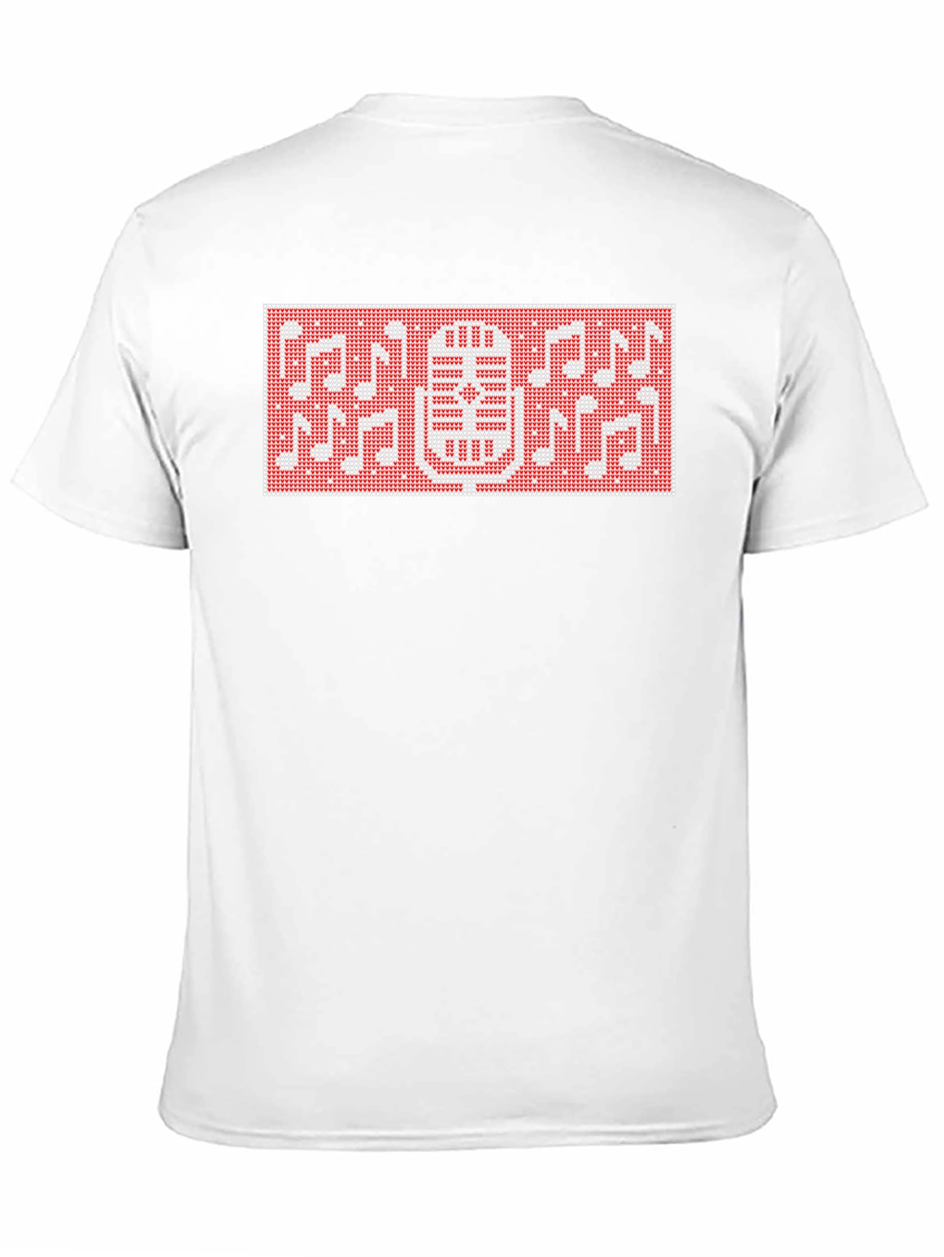 Retro Microphone & Notes Graphic T-Shirt