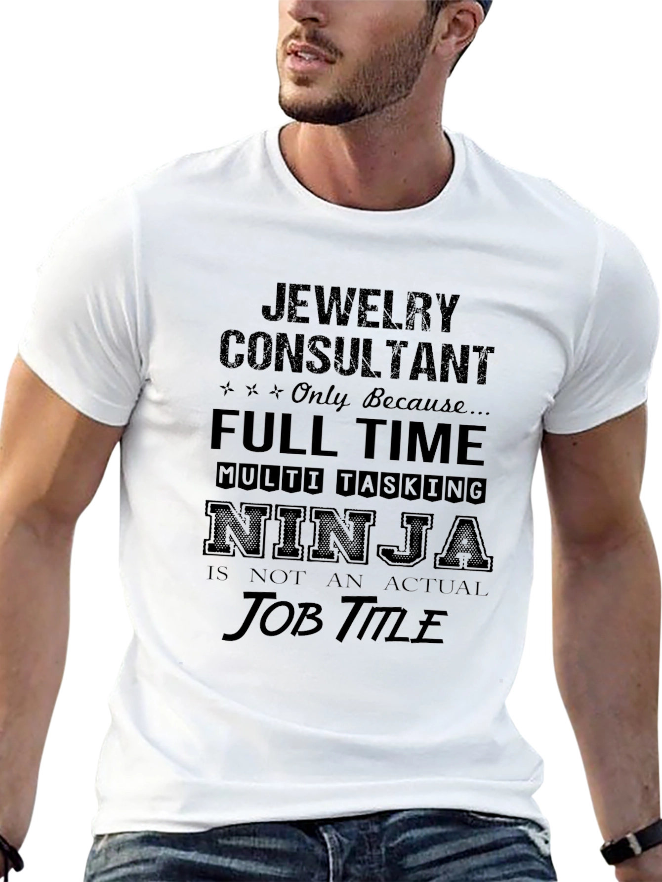 Jewelry Consultant Full Time Ninja Job T-Shirt