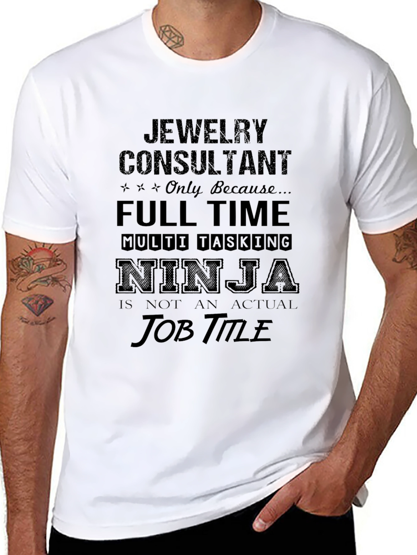 Jewelry Consultant Full Time Ninja Job T-Shirt