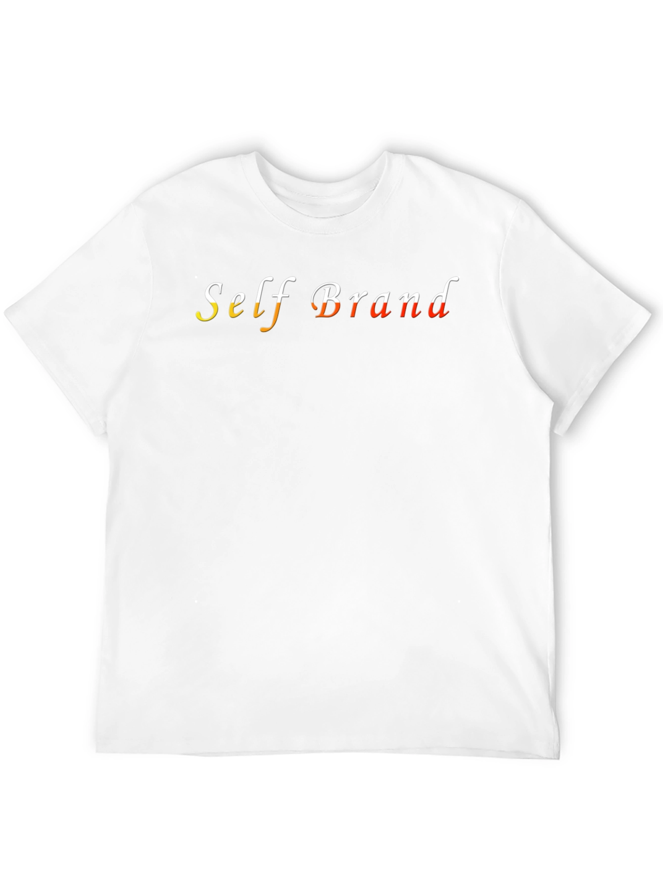 Self Brand Black Stylish T-Shirt