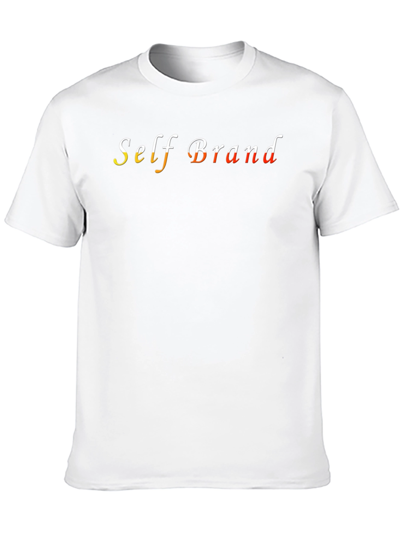 Self Brand Black Stylish T-Shirt